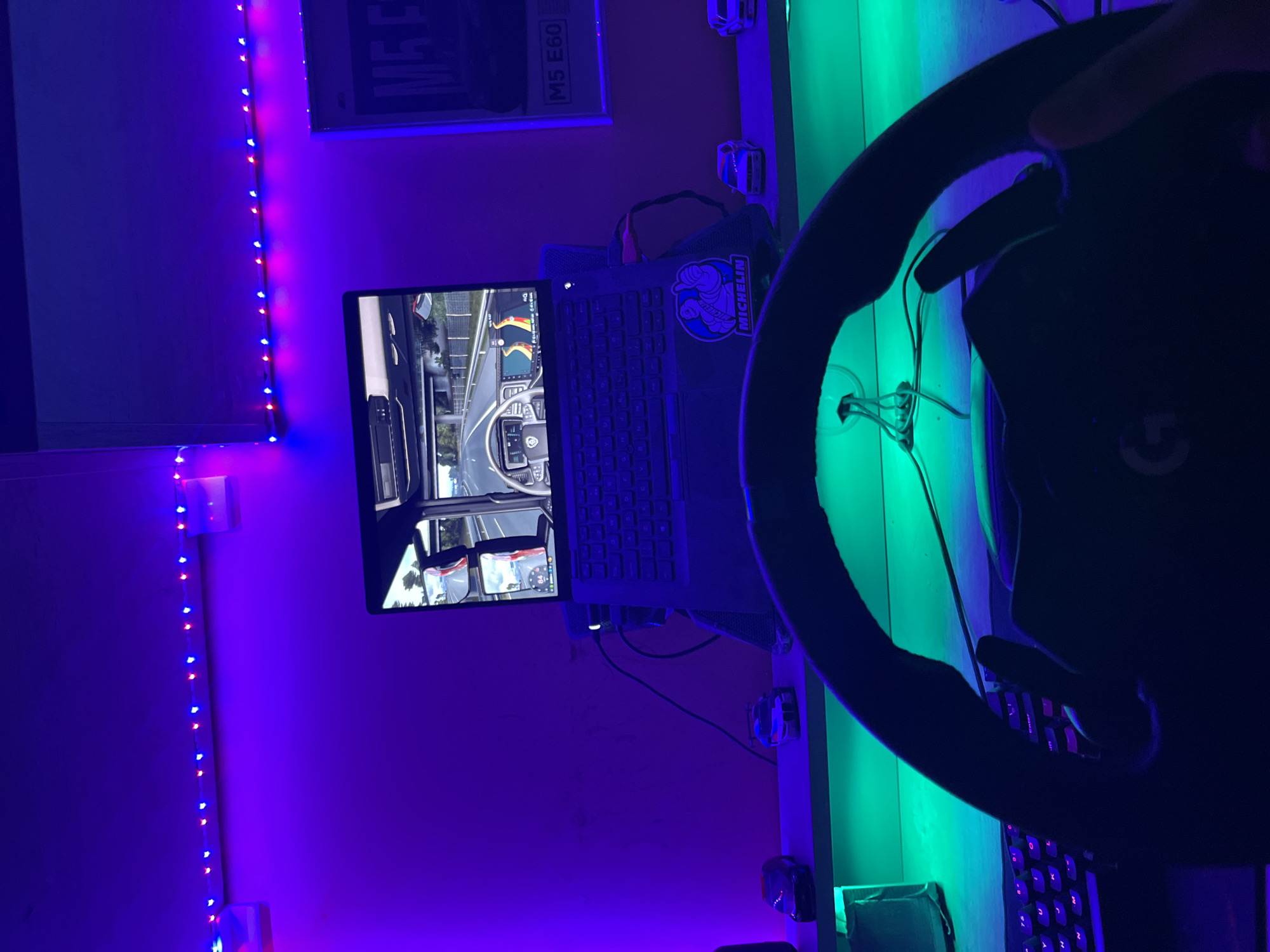 Gaming setup with racing simulation spotted in Nova Zagora