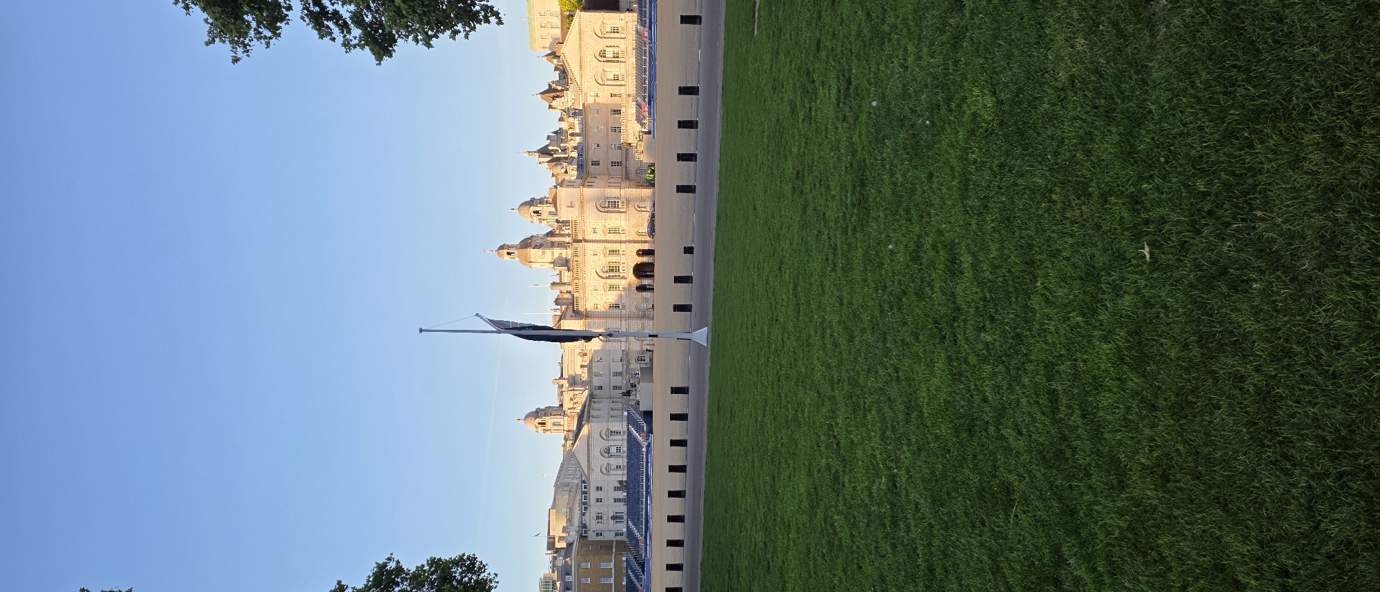 London royal district documented during evening hours June 12