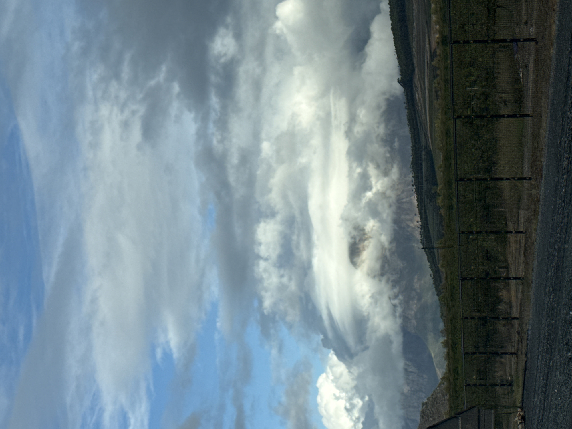 Rural landscape with dynamic sky observed in Drakenstein Nu