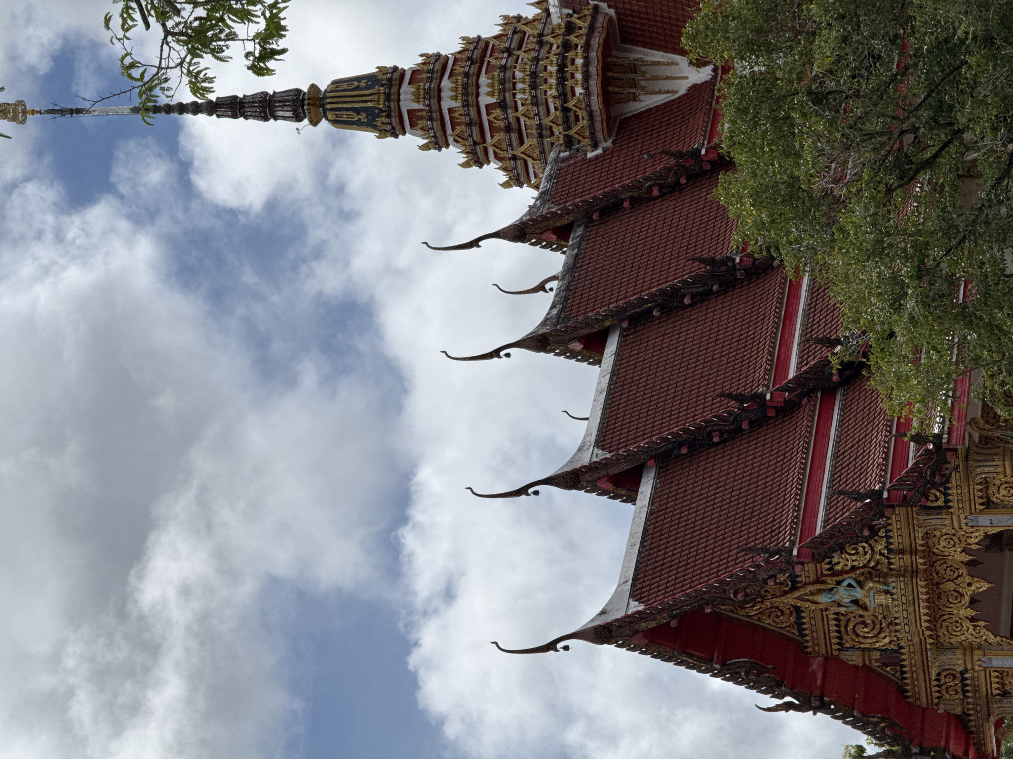 Morning at Wat Chalong: temple architecture, monks, and street life