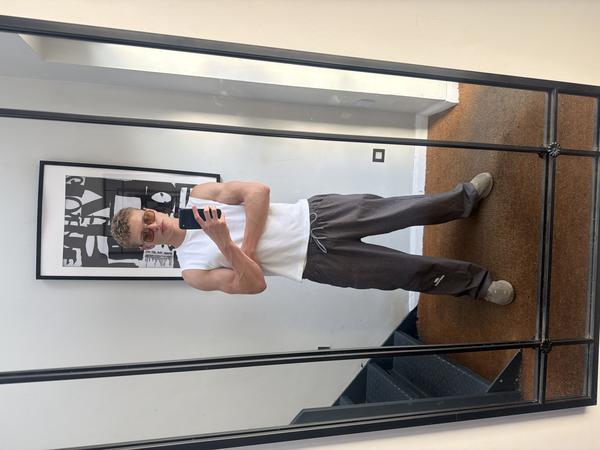 Mirror selfie session at home, London