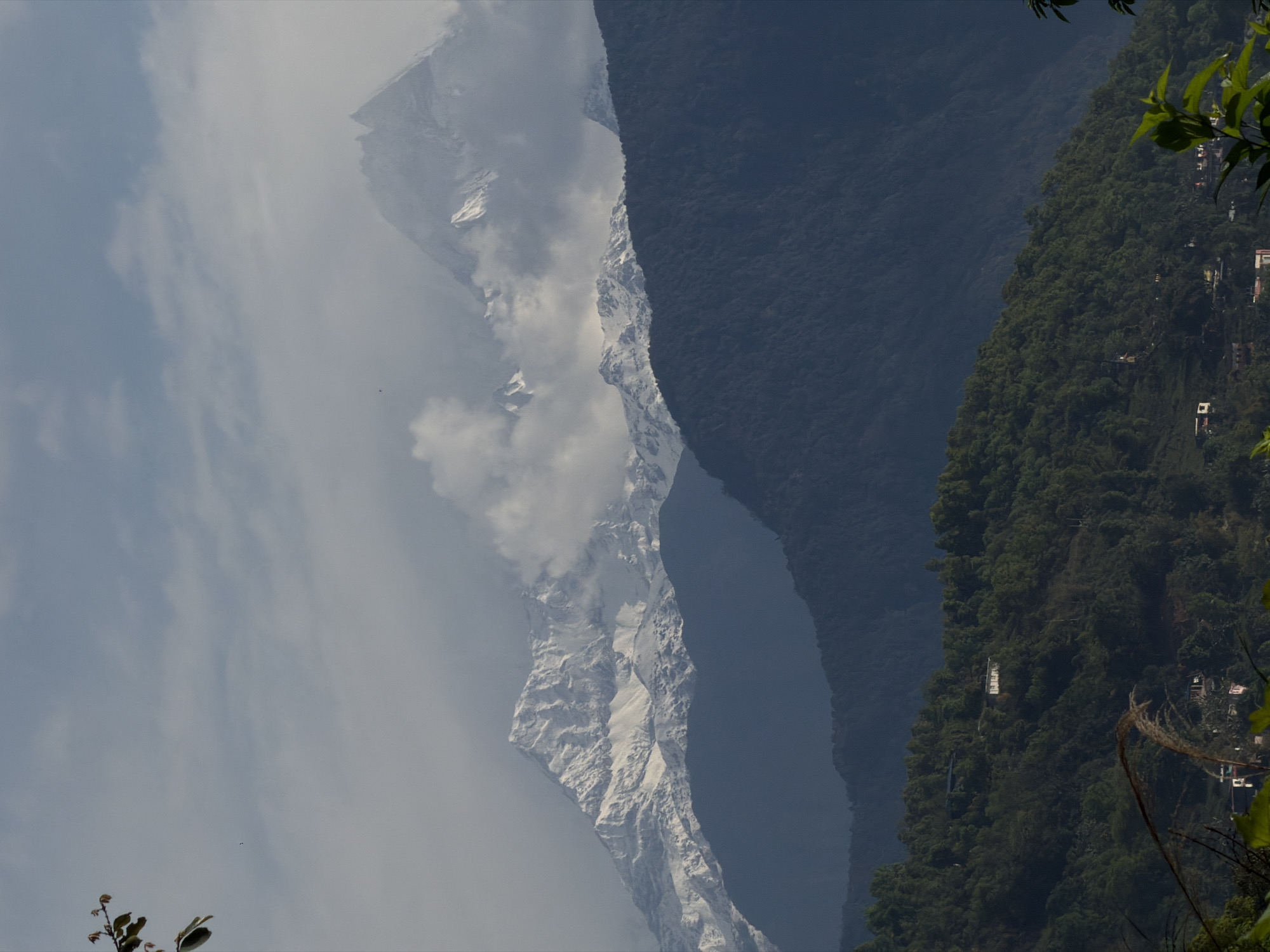 Mountain landscape documented in Pokhara, Nepal