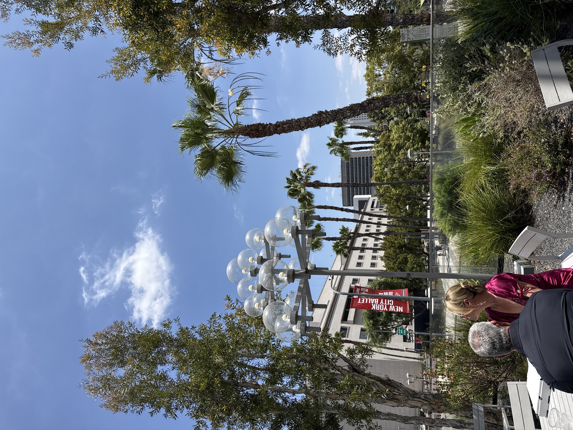 Evening at LA's Music Center, dining and architecture on display