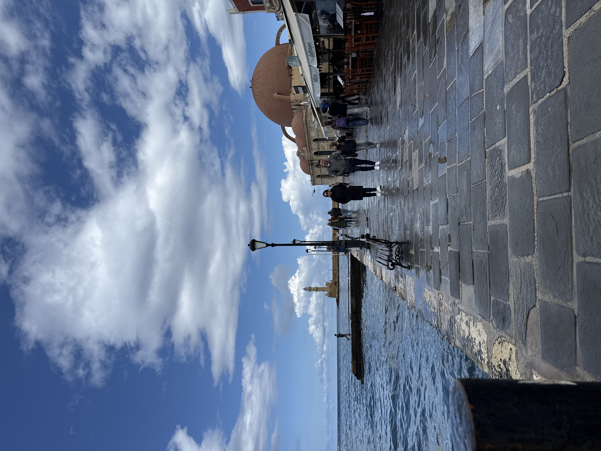 Morning Harbor Walk Documented in Historic Chania, Greece