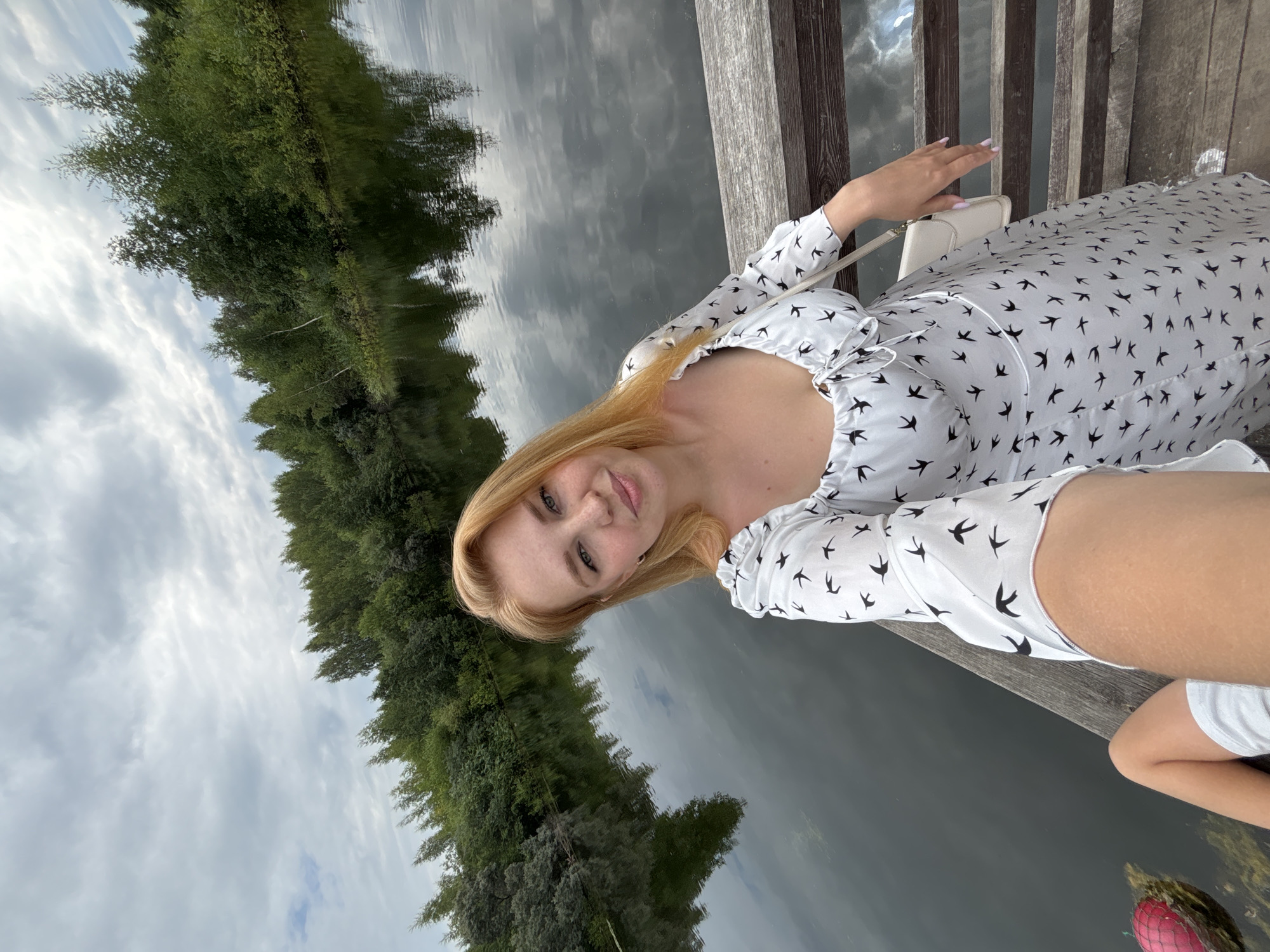 Morning out at a Yaroslavl animal park, waterfront in the mix