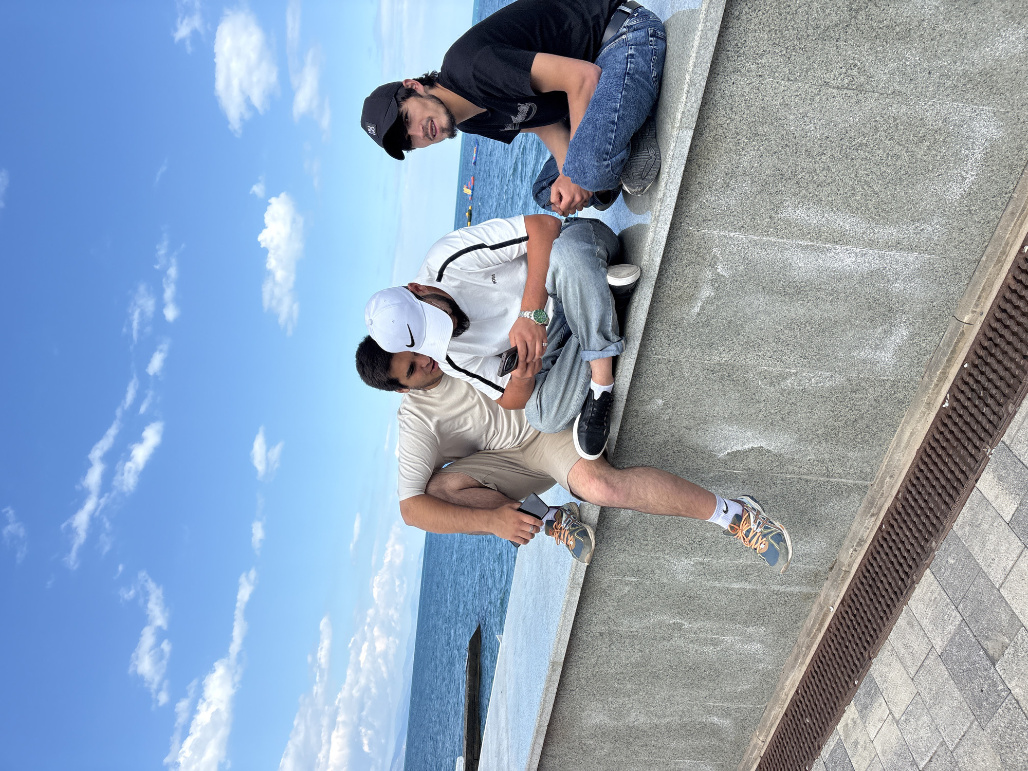 Motorcycle gathering and beach day at Alushta promenade