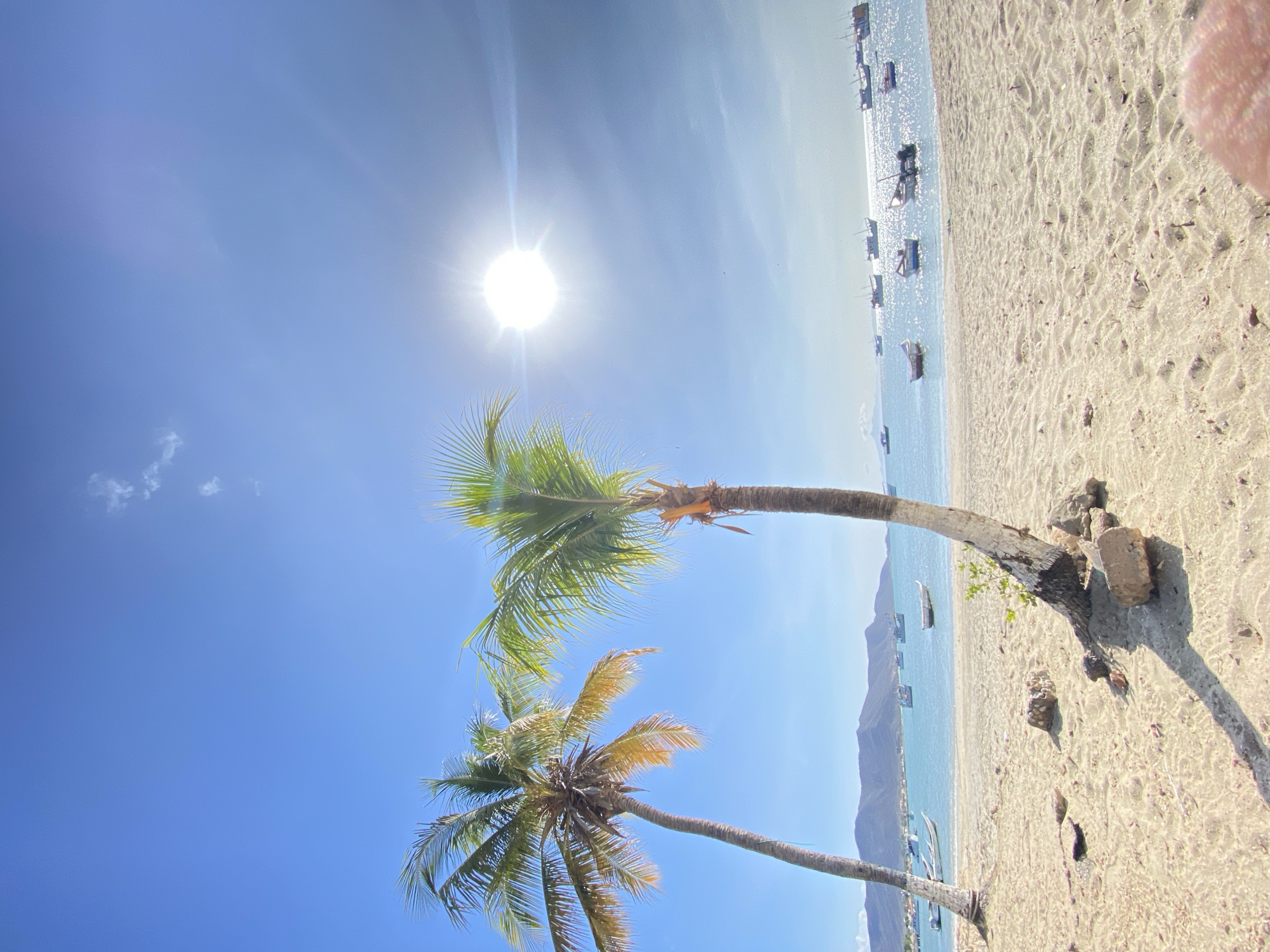 Tropical beach scenes documented in Juan Griego, Venezuela
