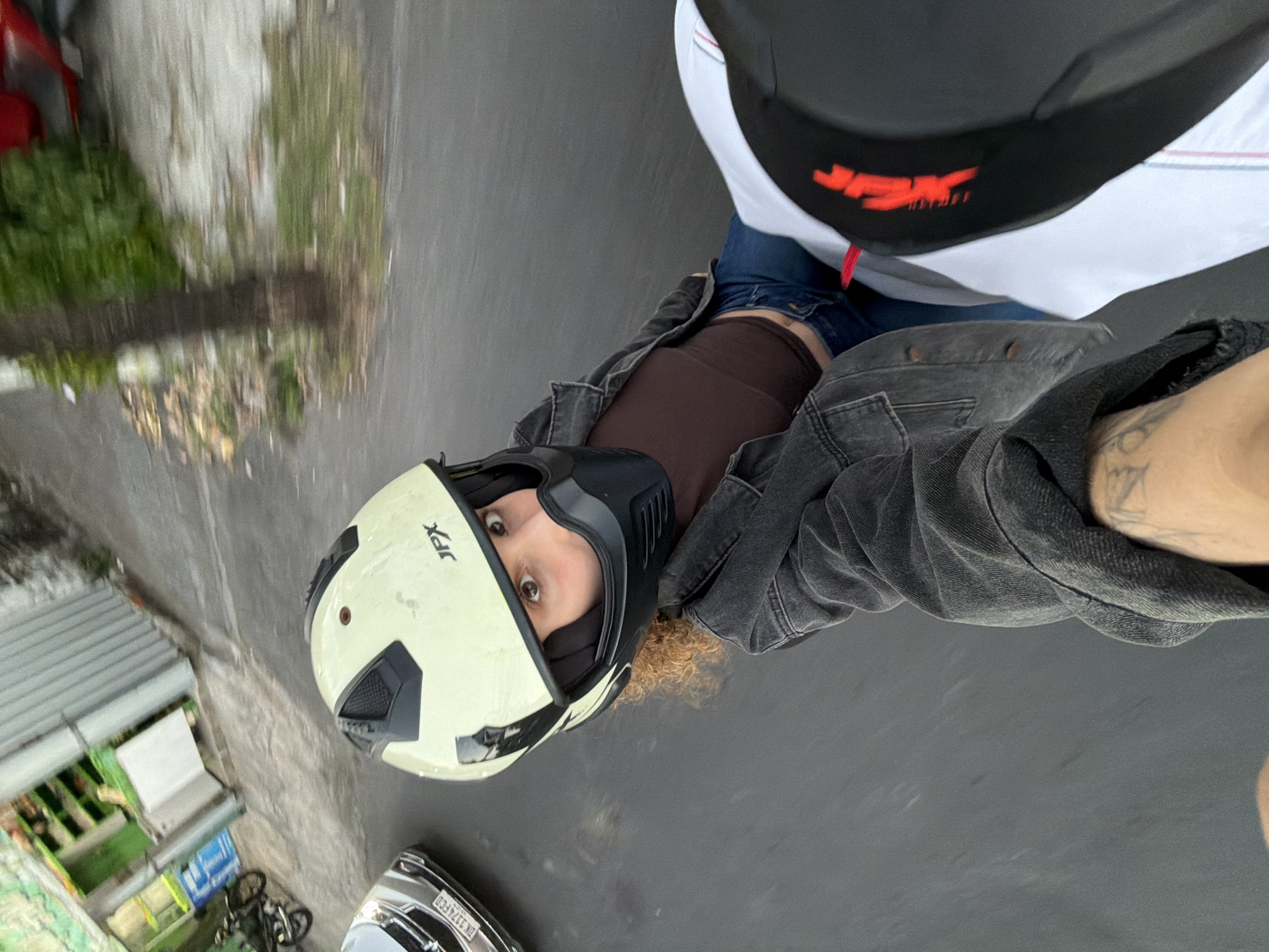 Motorcycle ride through North Kuta, Bali