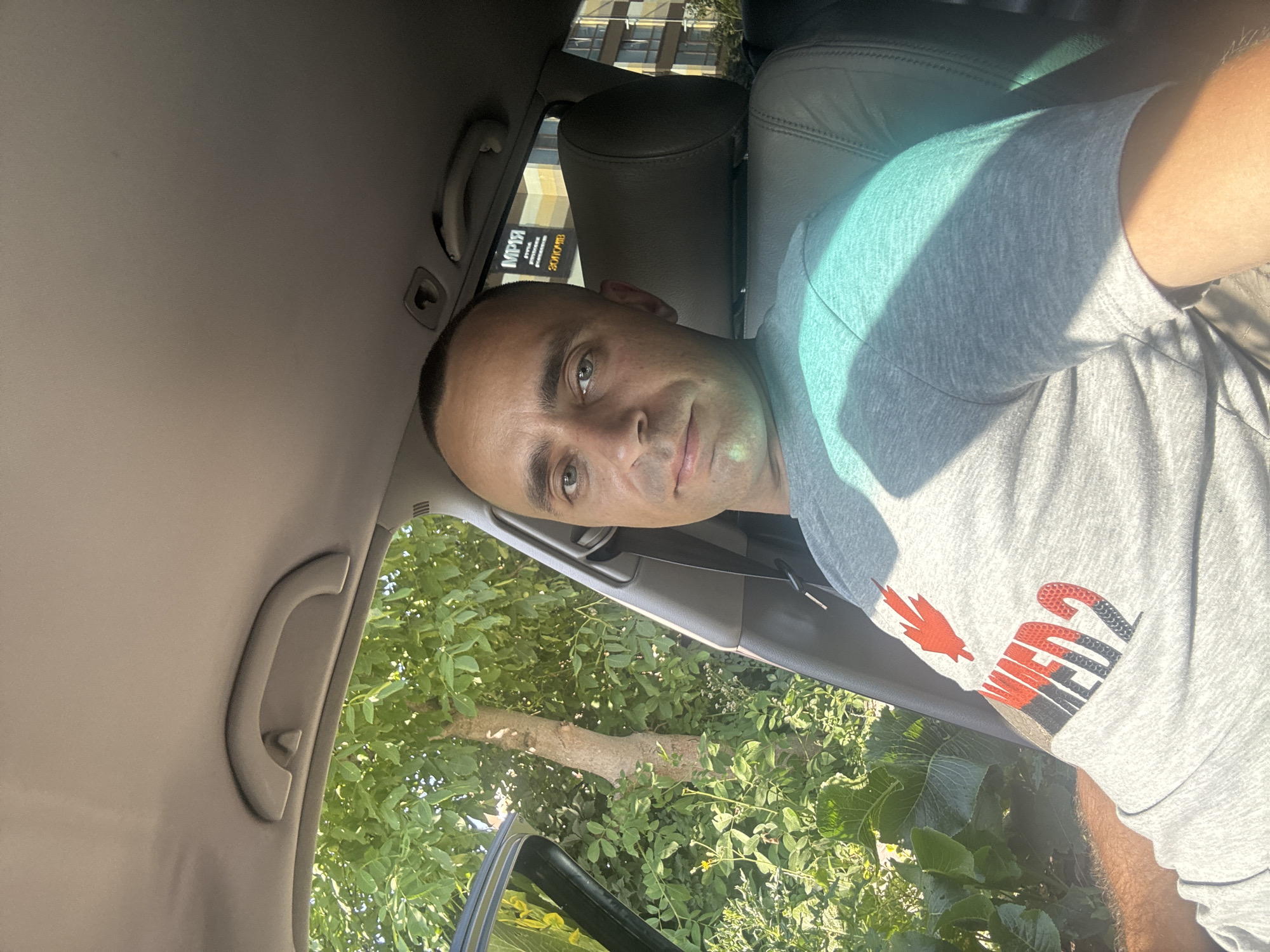 Driver's seat moment in Zolochiv, Ukraine