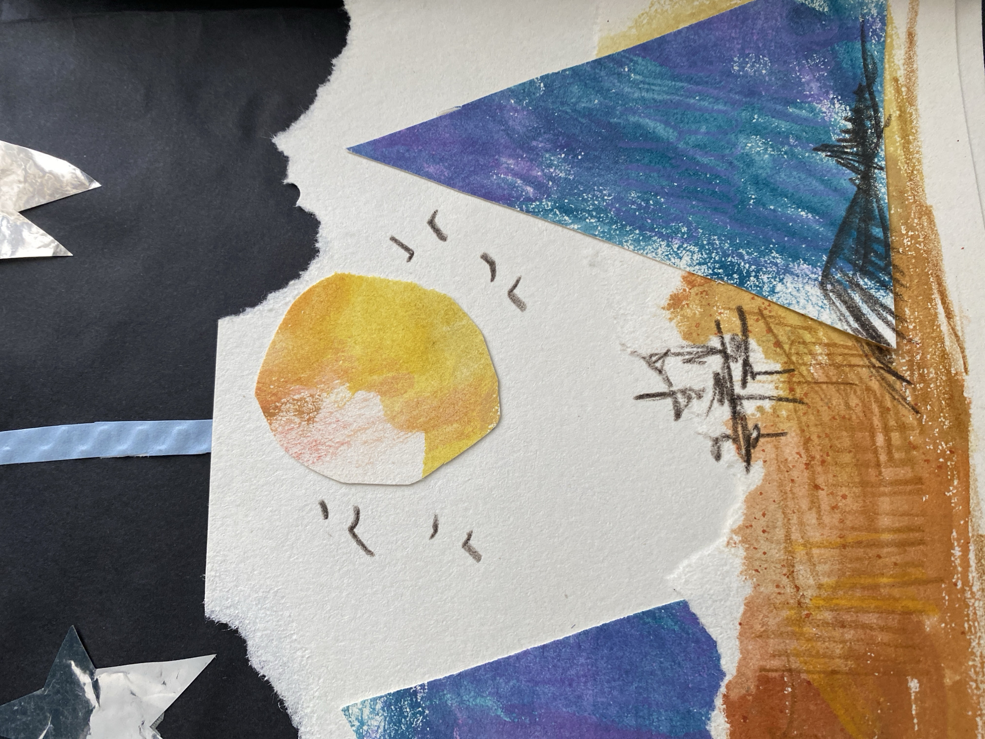 Artist creates mixed-media collages and drawings in Đà Lạt