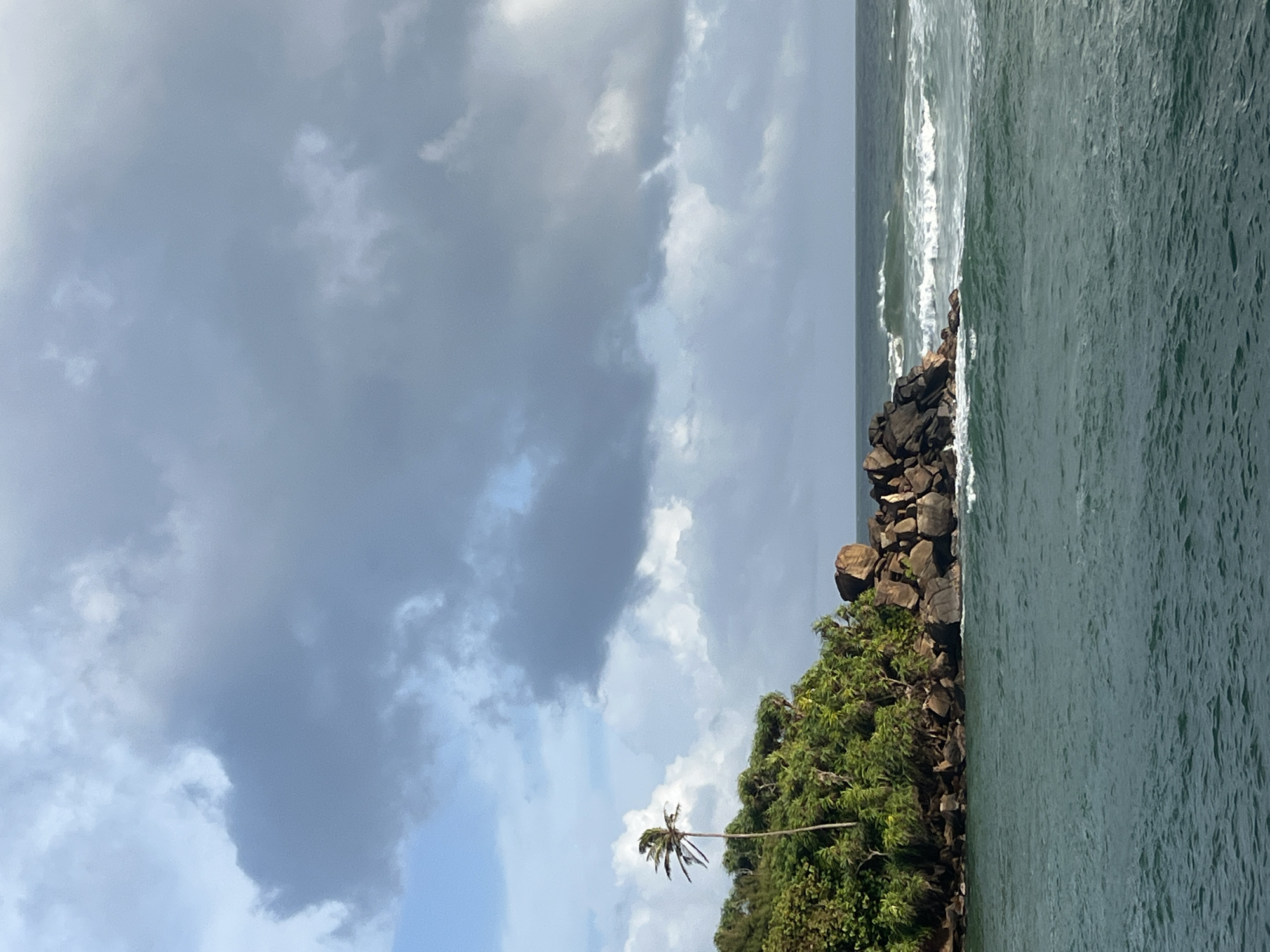 Rocky Sri Lankan coastline at Goviyapana, multiple angles
