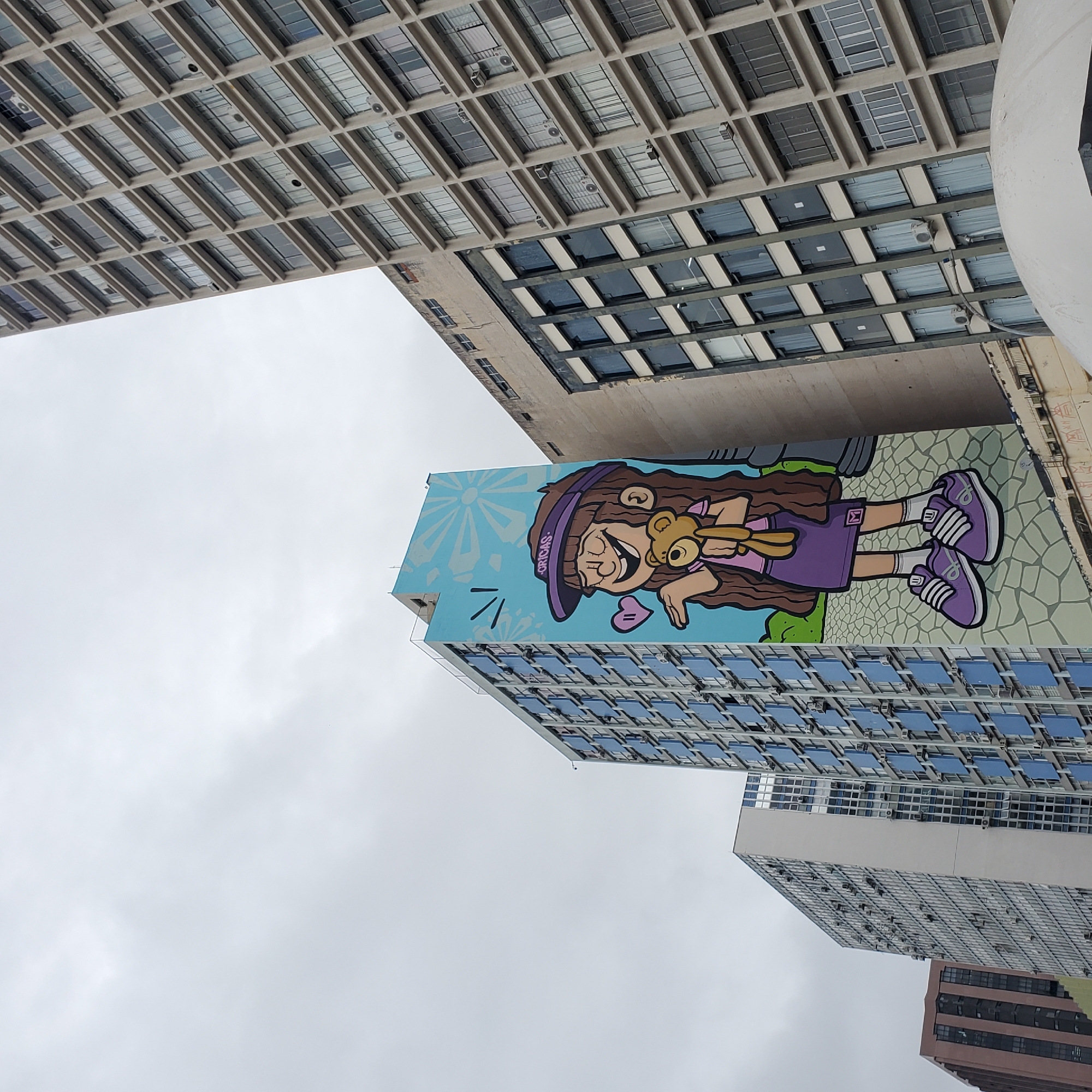 Street art and decorated buildings documented in Curitiba