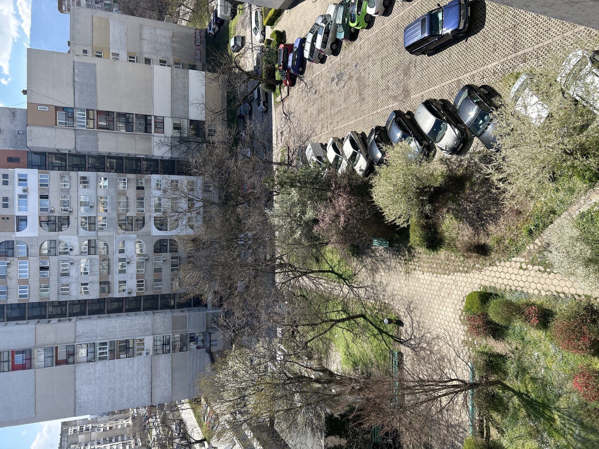 Casual urban moments captured across Sofia apartment district