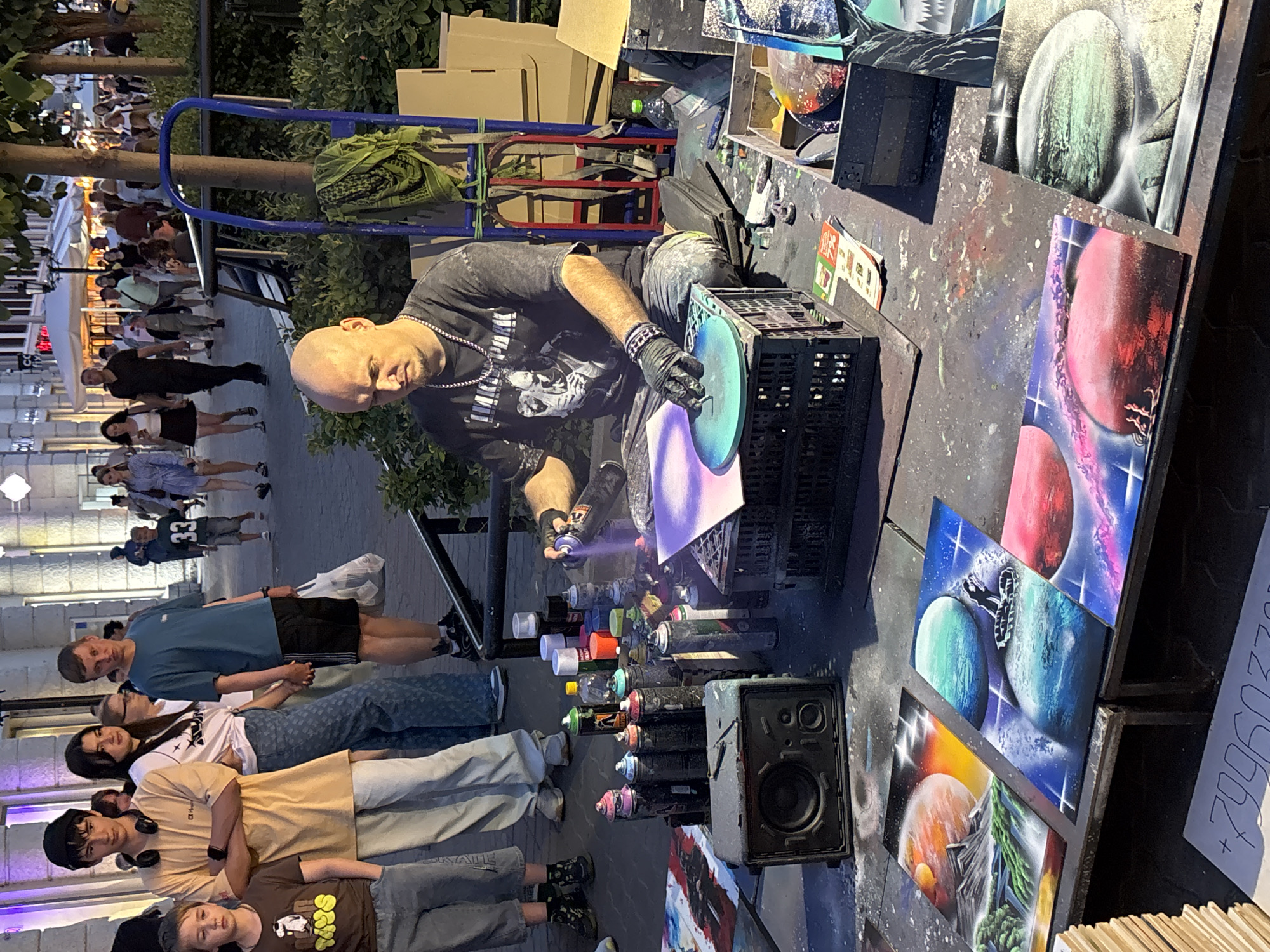 Street art, landmarks, and city life in Kazan on a summer afternoon