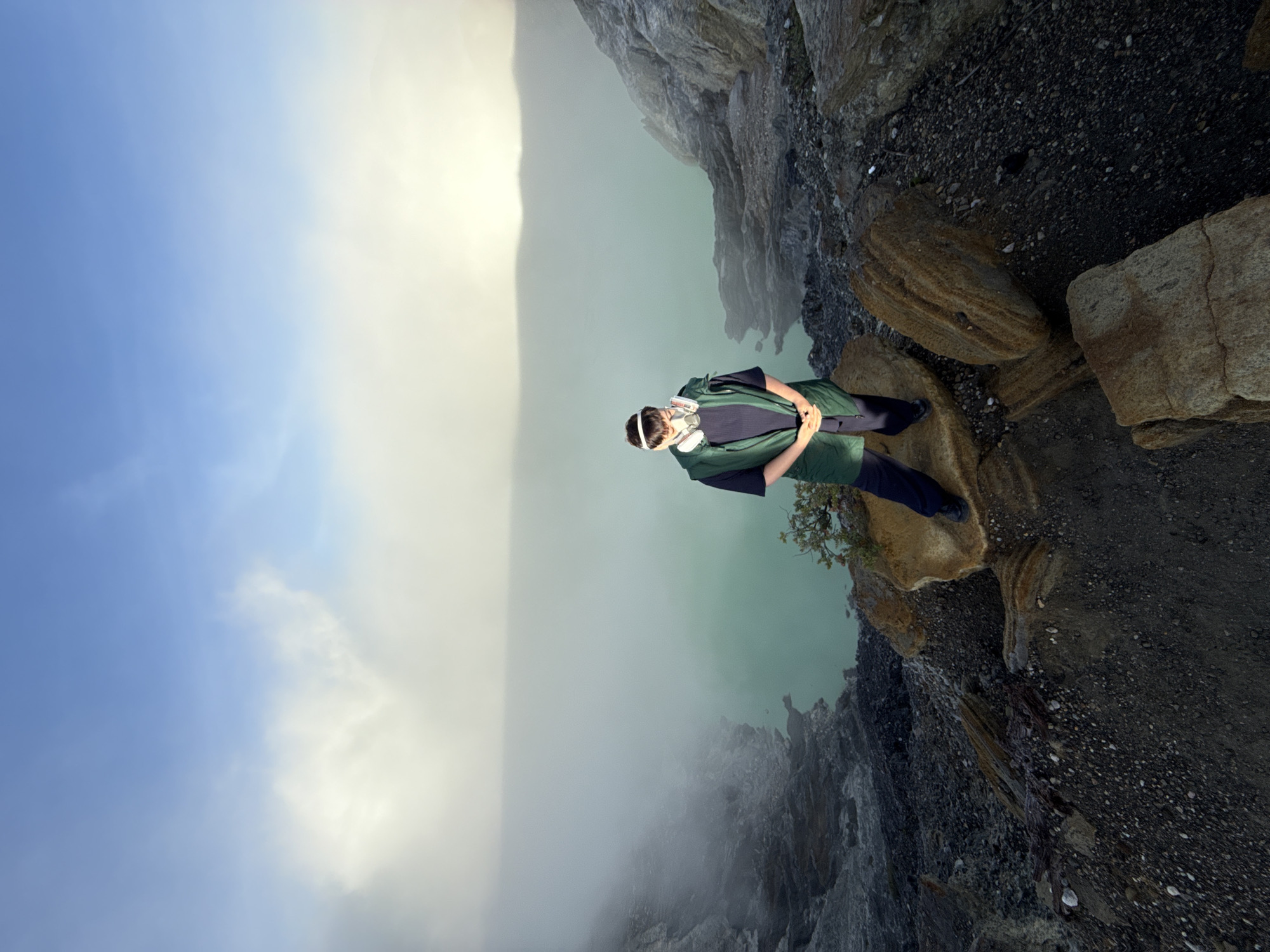 Tourists gather at Indonesian volcano crater for sunrise viewing