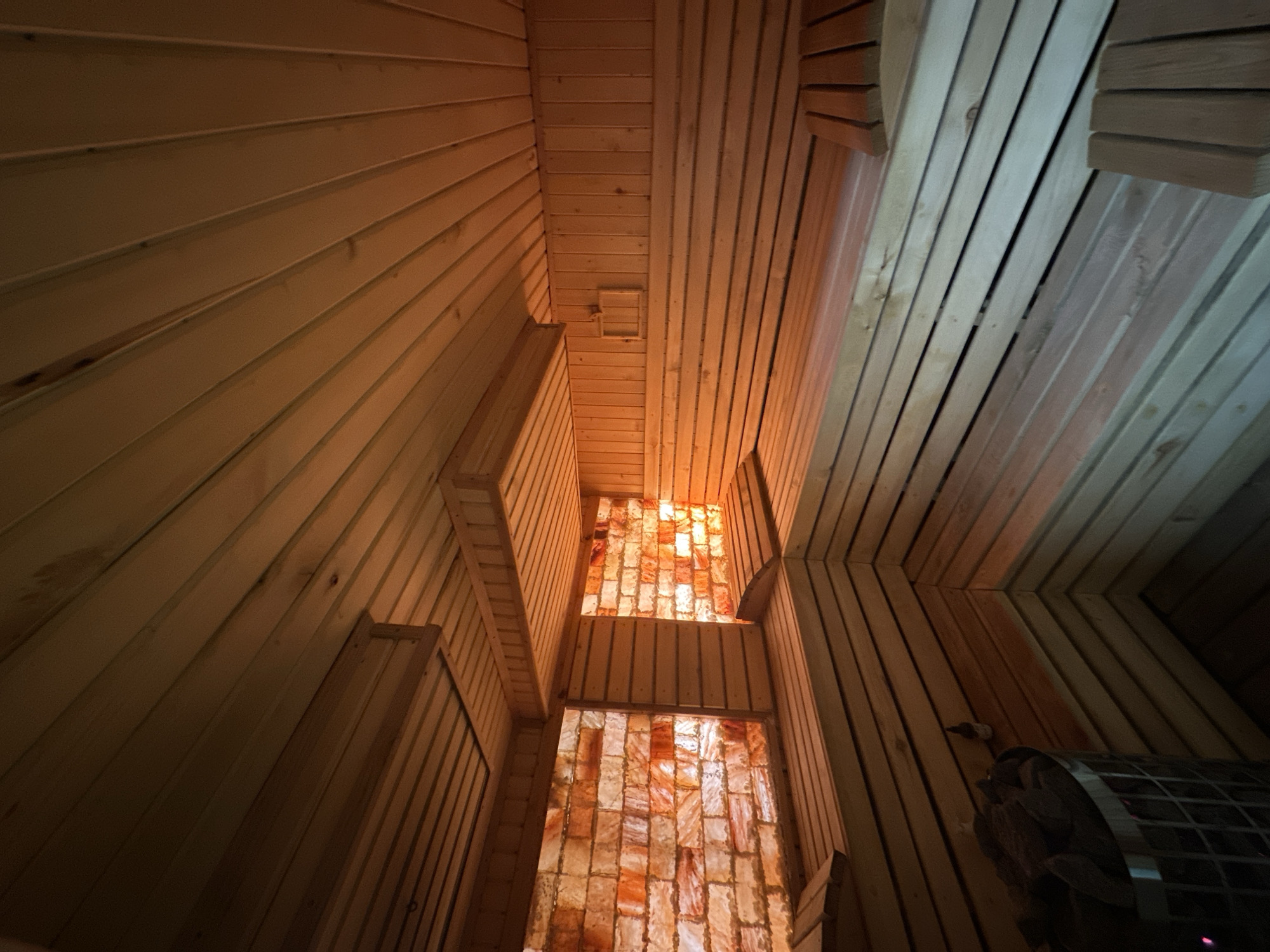 Sauna interior documented in Smolyan, Bulgaria