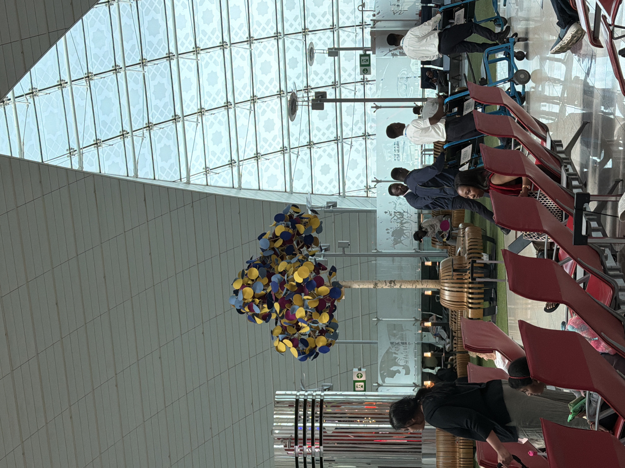 Morning retail activity documented at Dubai International Airport