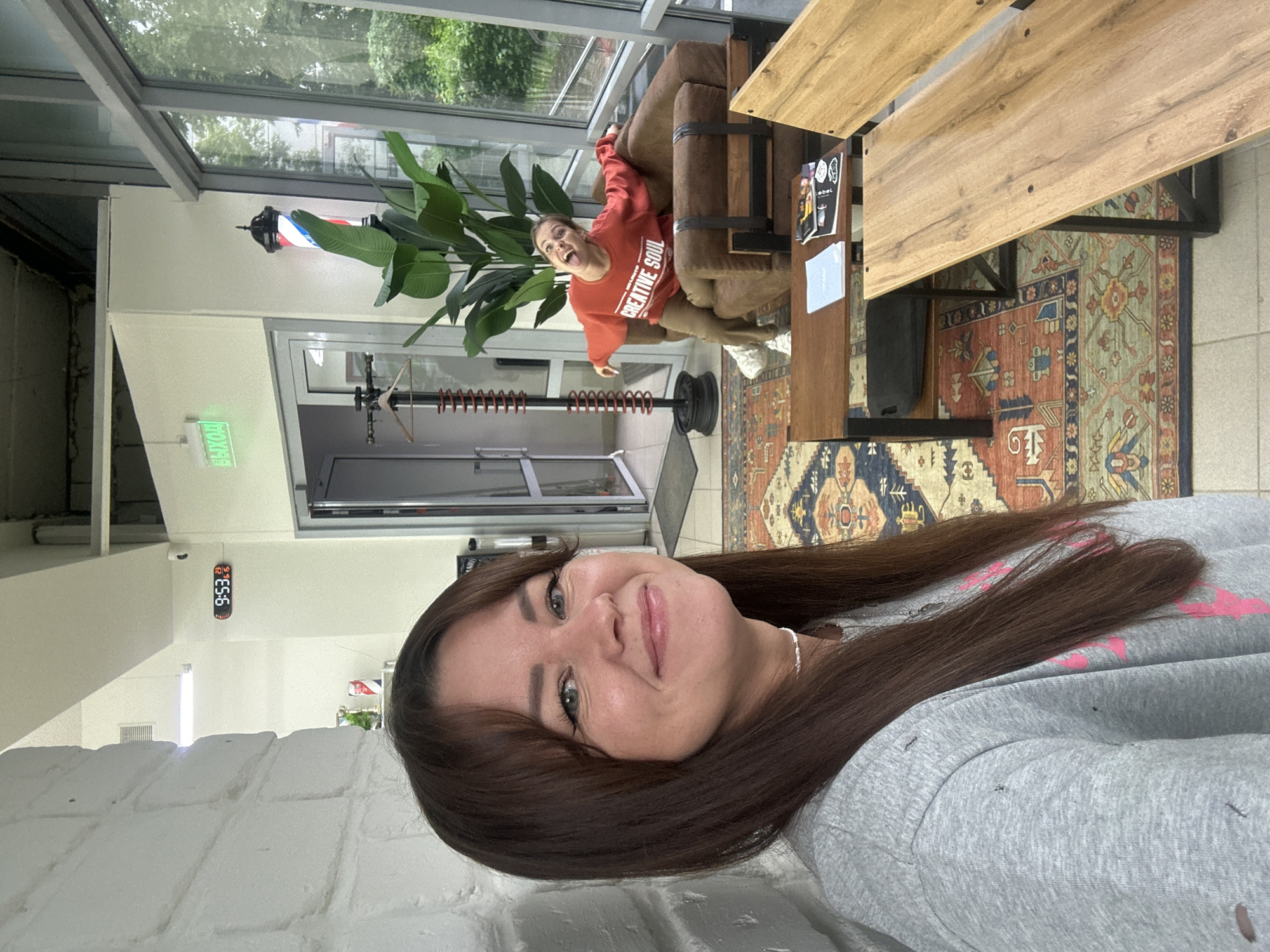 Barbershop scenes and building drainage in Chaikovsky, Russia