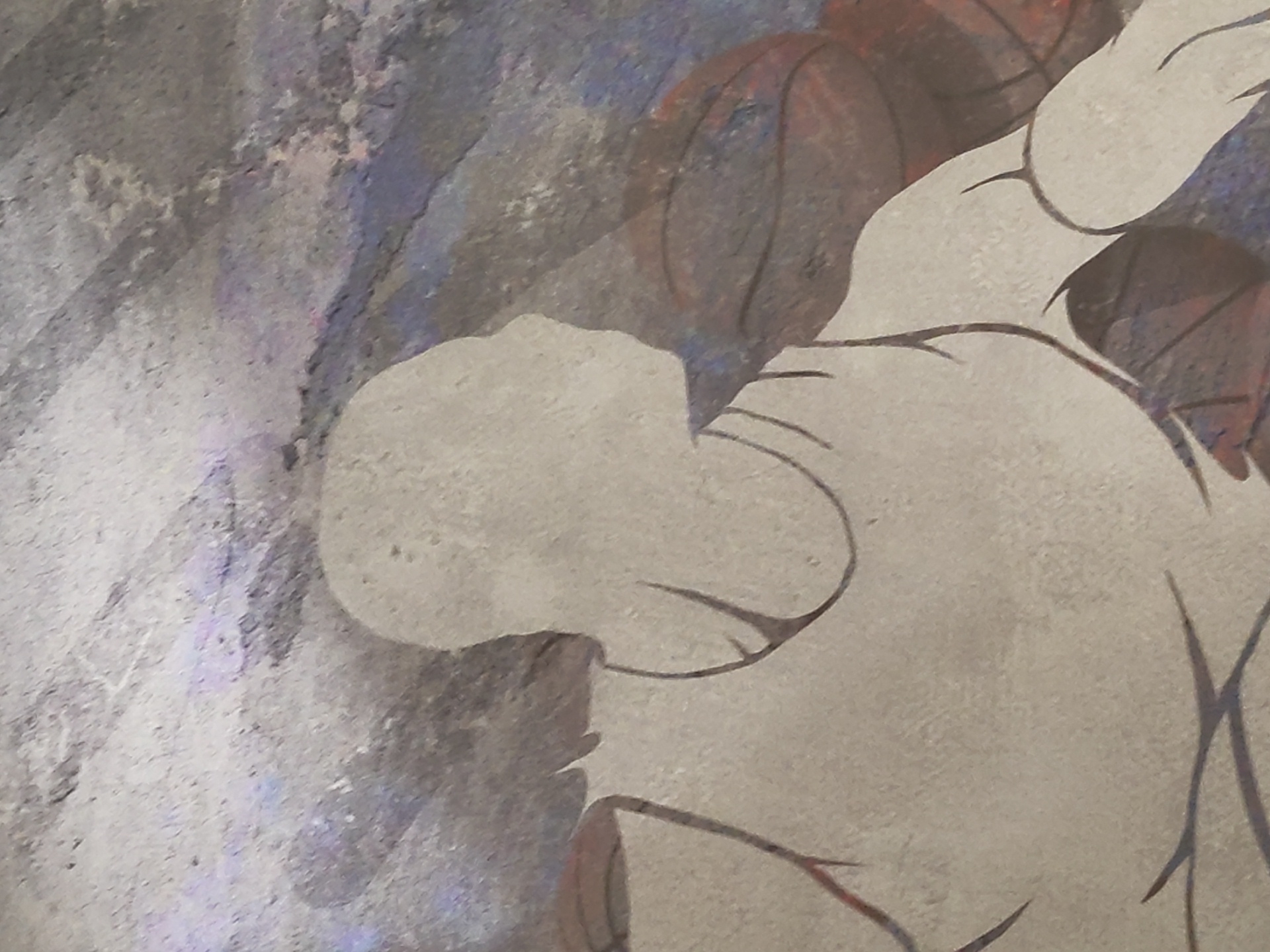 Faded basketball figure illustration spotted on Sofia surface