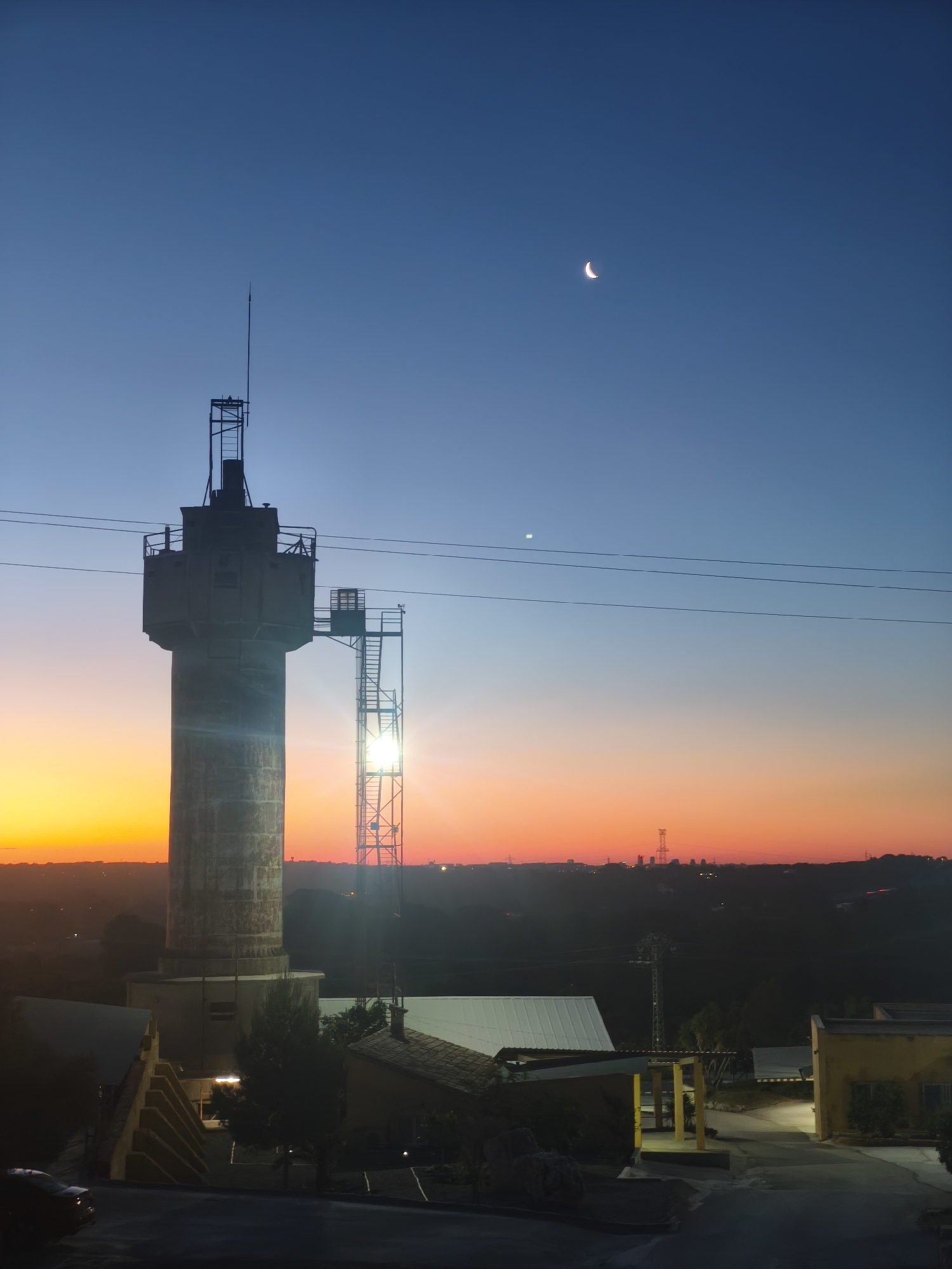 Truck driver documents twilight journey through Spanish town