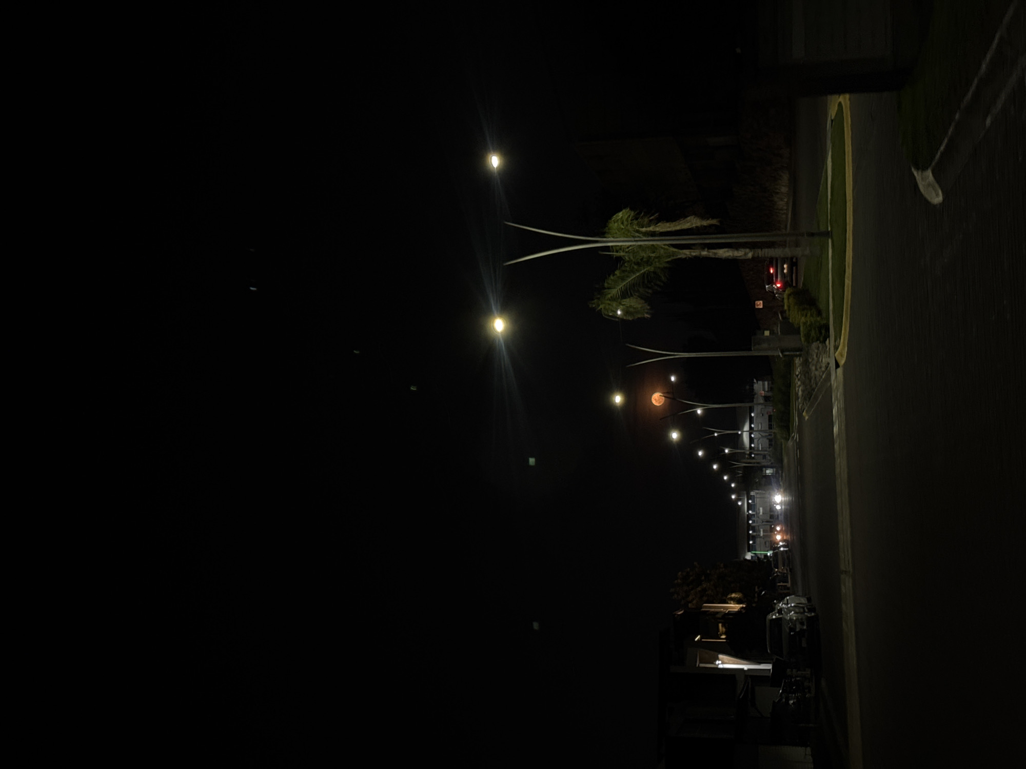 Nighttime street scene documented in residential Puebla, Mexico