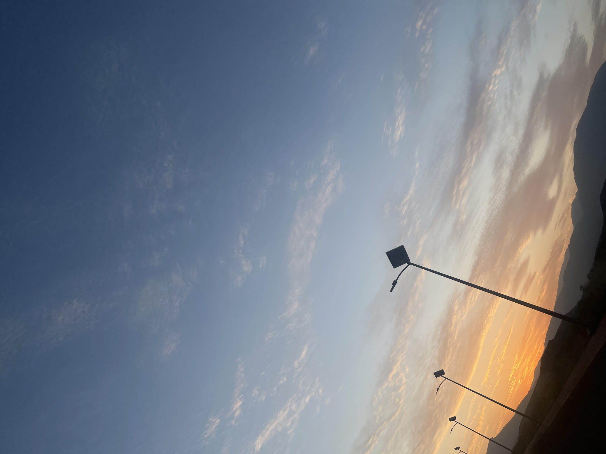Sunset captured over Bin El Ouidane landscape in Morocco