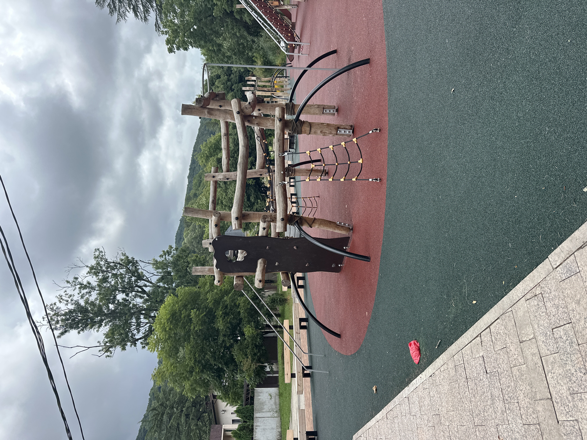 Overcast morning stroll through Sochi parks and streets