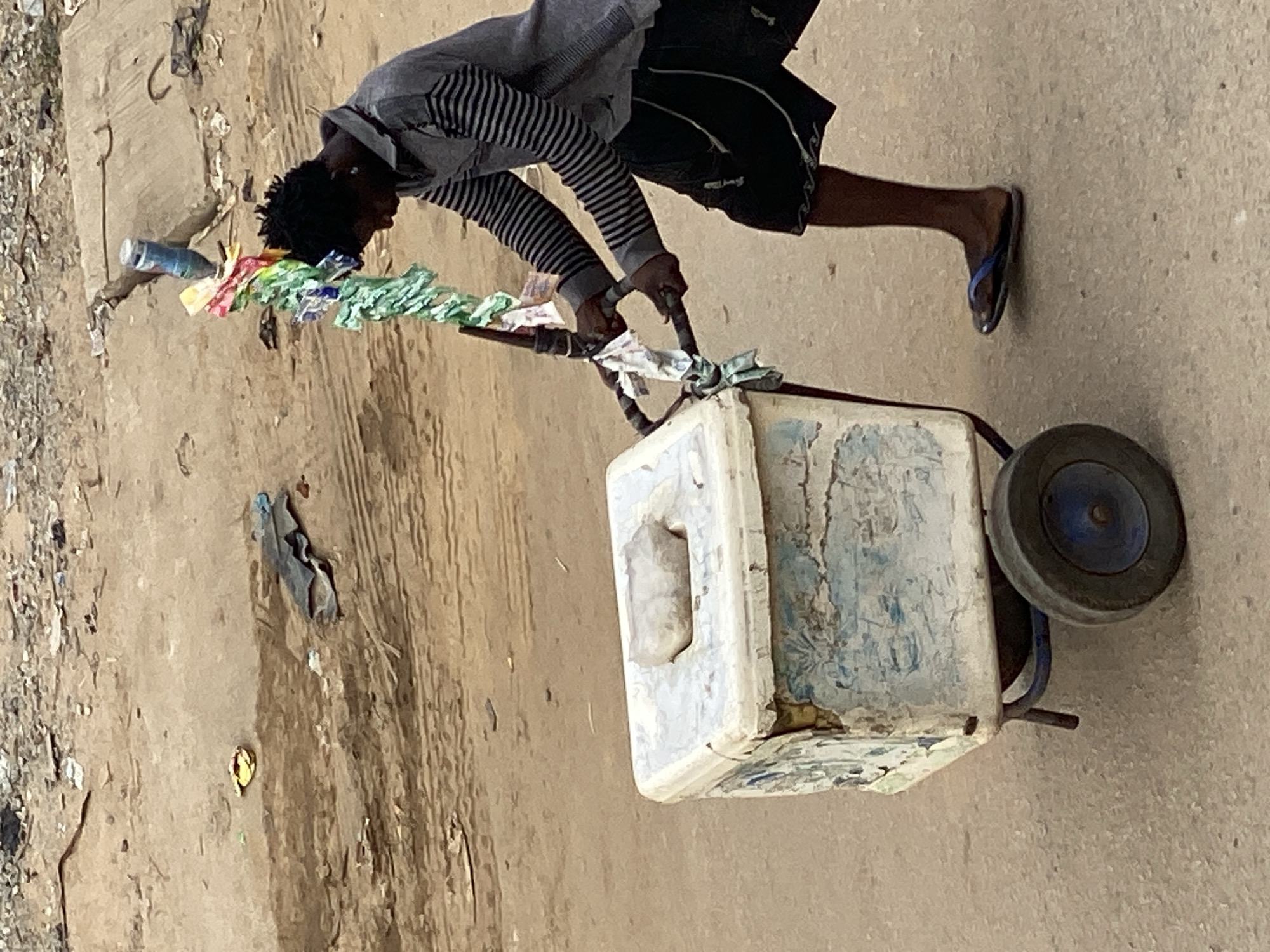 Morning street life documented in Fegge, Nigeria neighborhood