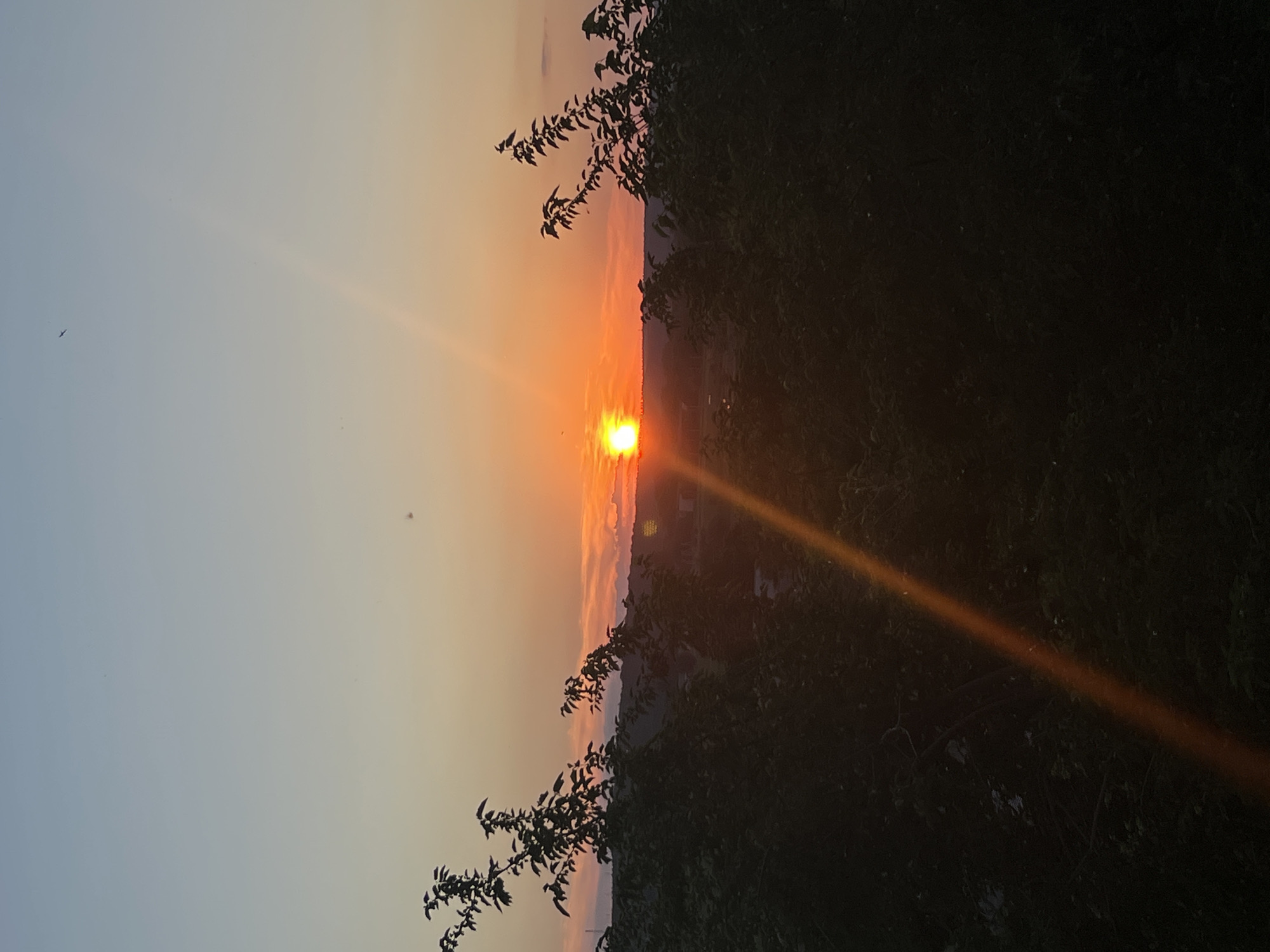 Sunset documented over rural Dubăsari landscape in Moldova