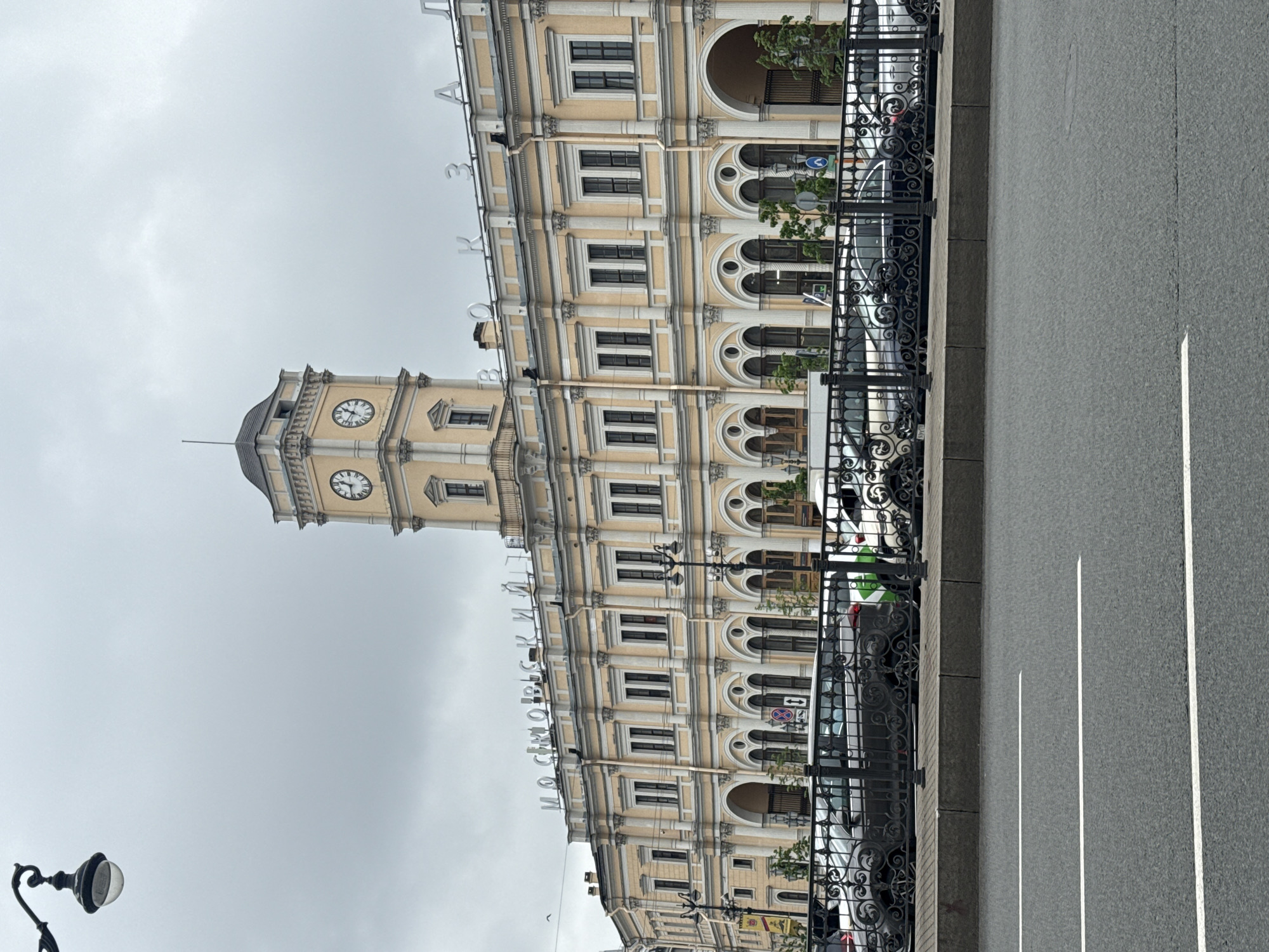 Street views captured near Moskovsky Railway Station, Saint Petersburg