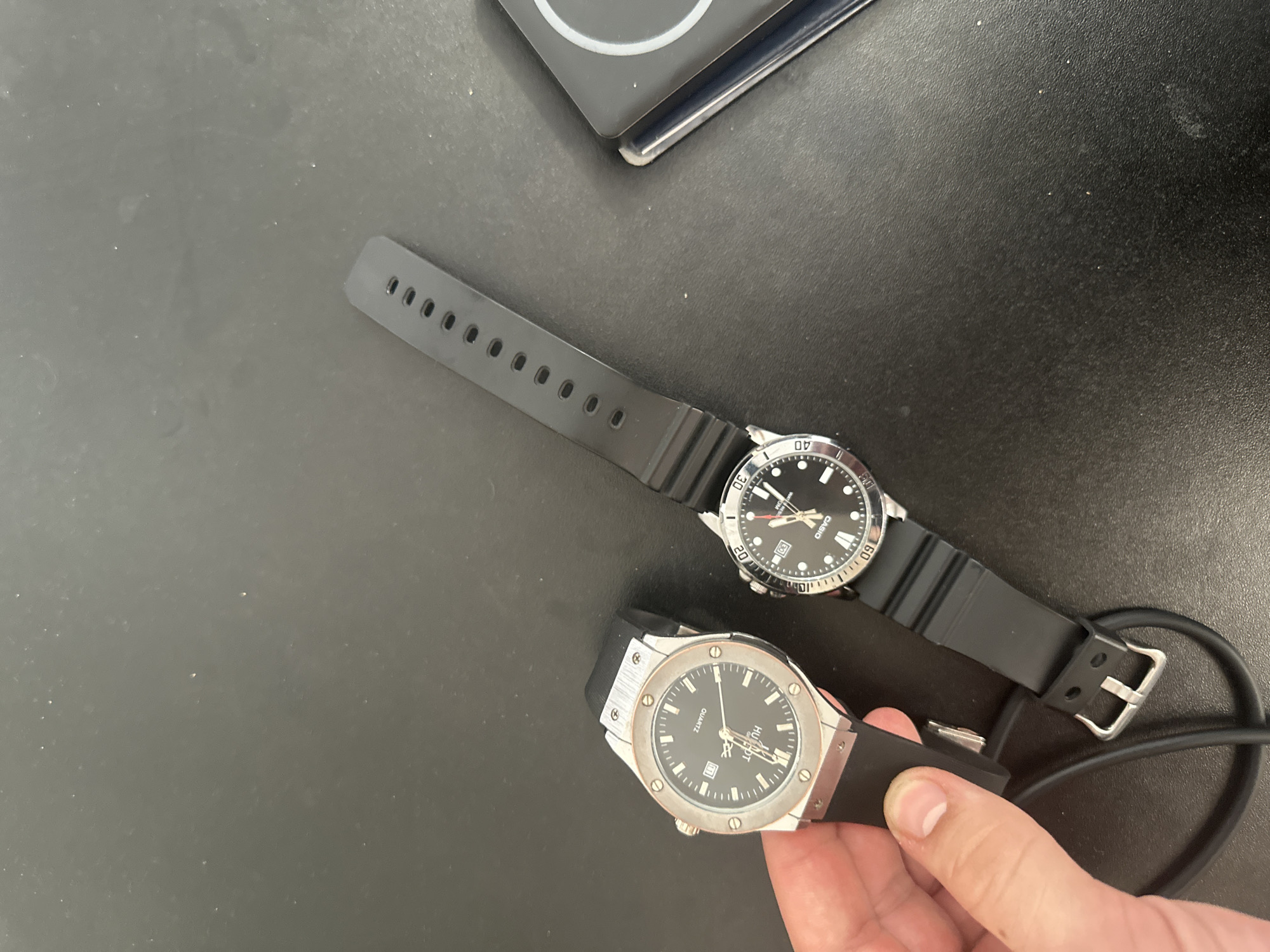 Personal items and watches photographed in Nizhny Novgorod