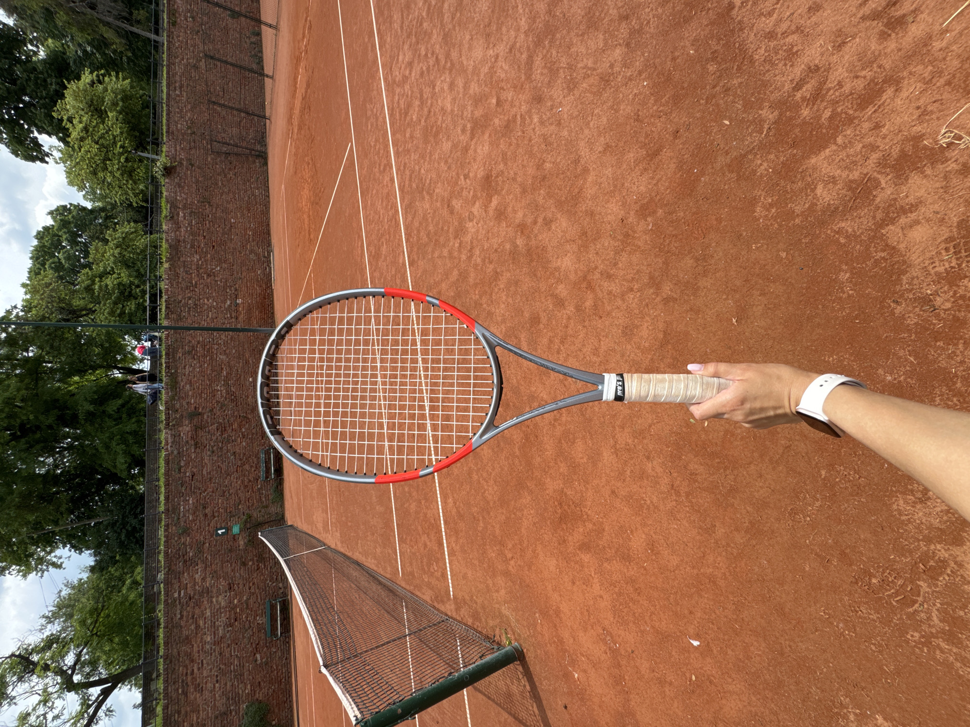Morning tennis session documented at Belgrade clay court