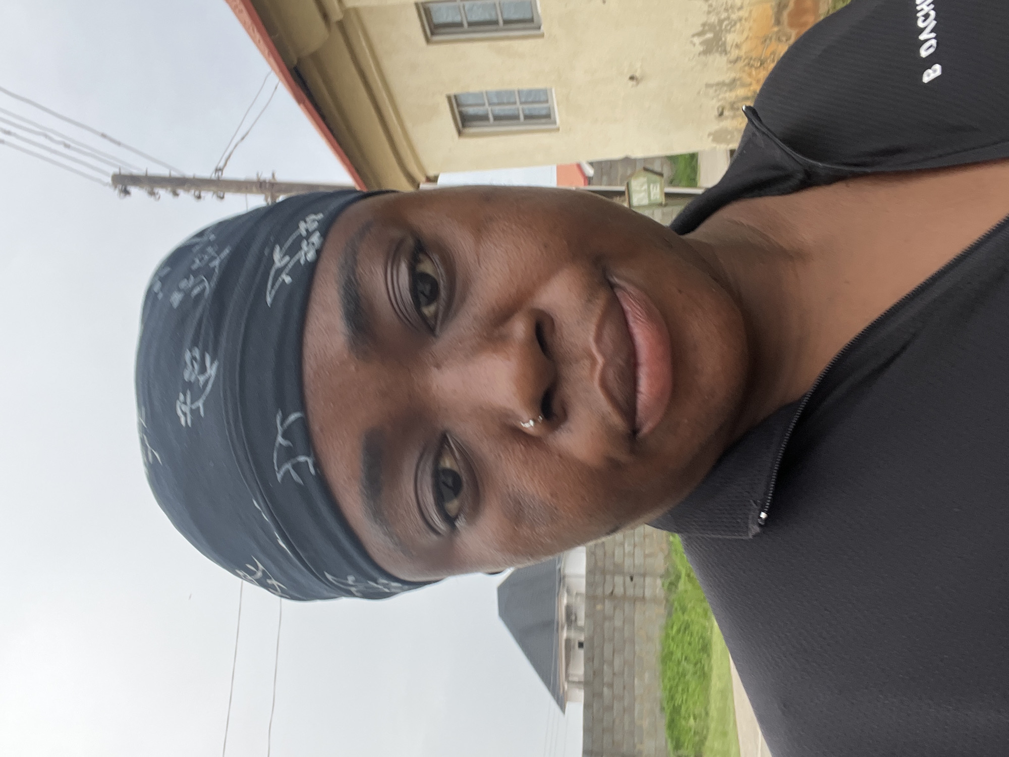 Person documents early morning walk through Abuja residential area
