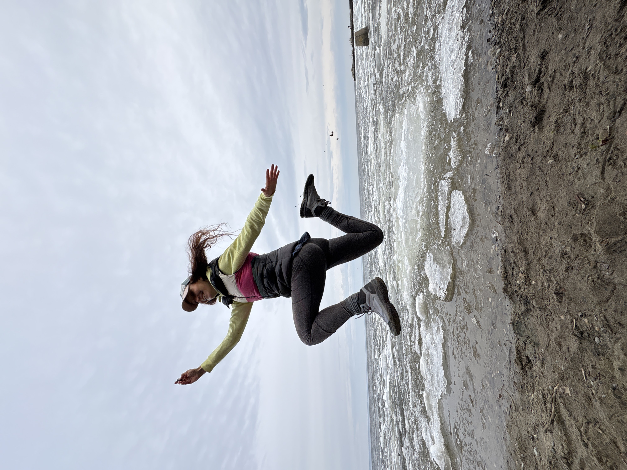 Woman photographed in various poses across Ulyanovsk locations