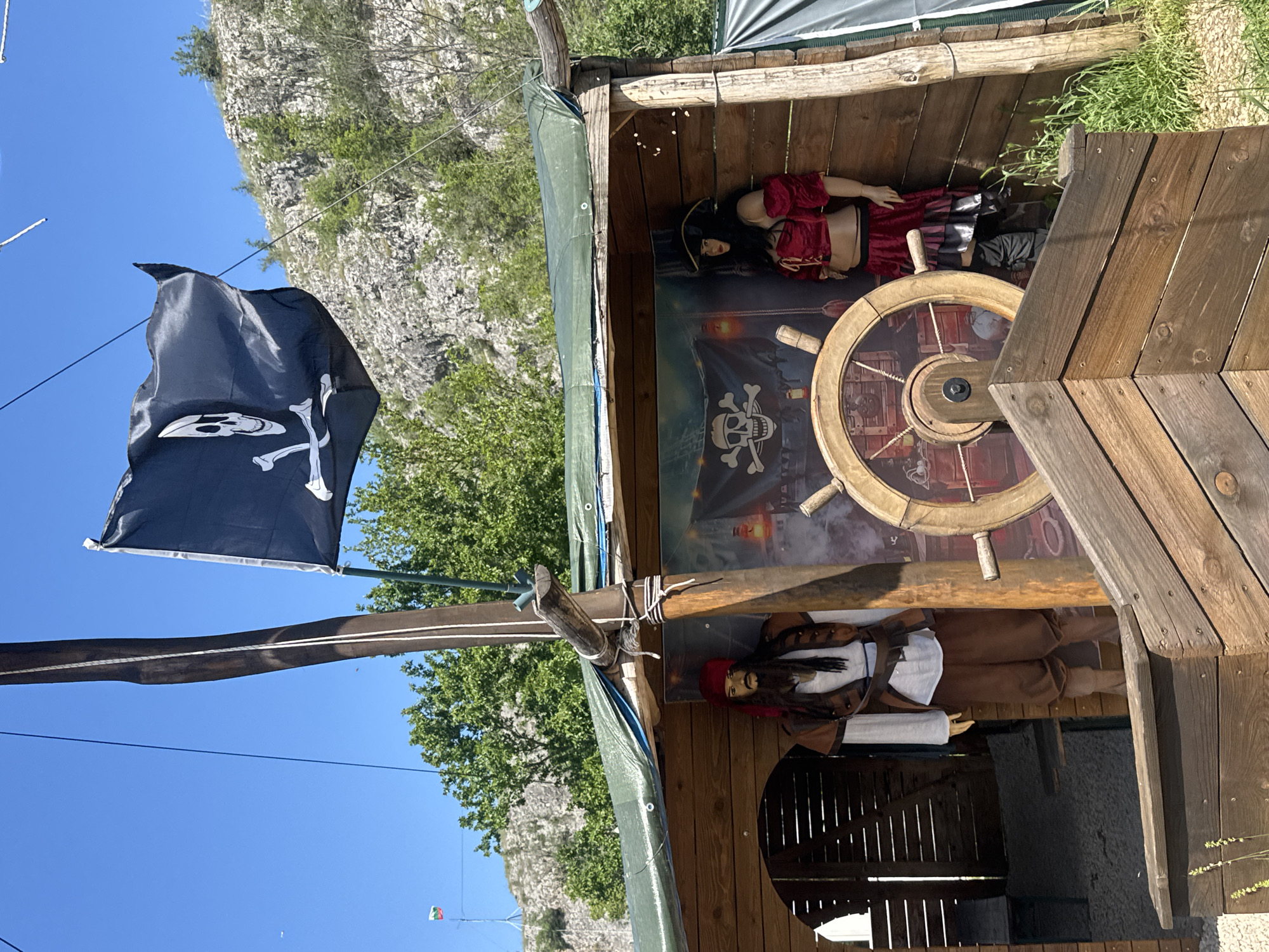 Pirate ship display spotted in Lukovit, Bulgaria