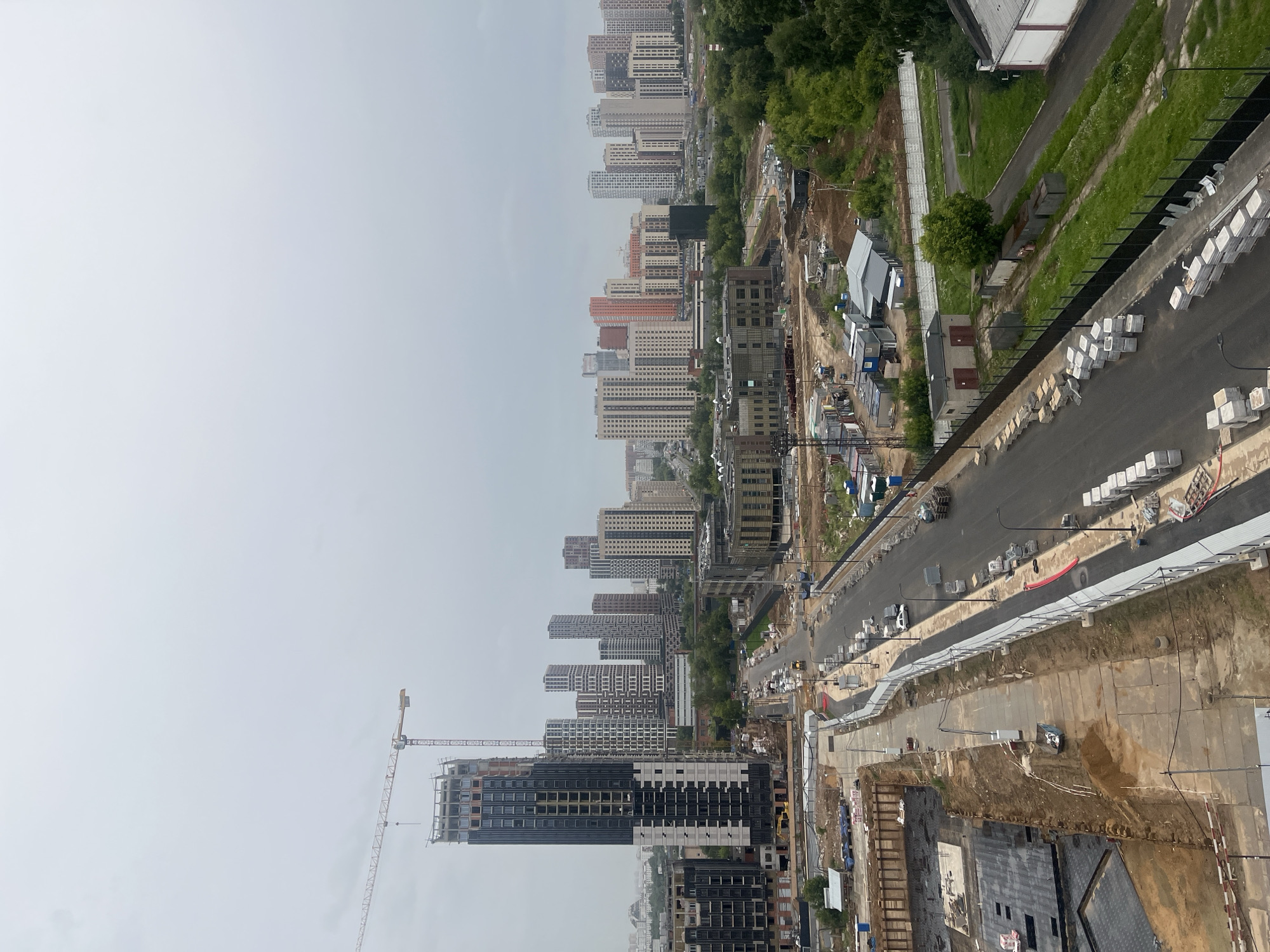 Mytishchi's large urban construction zone, mid-build