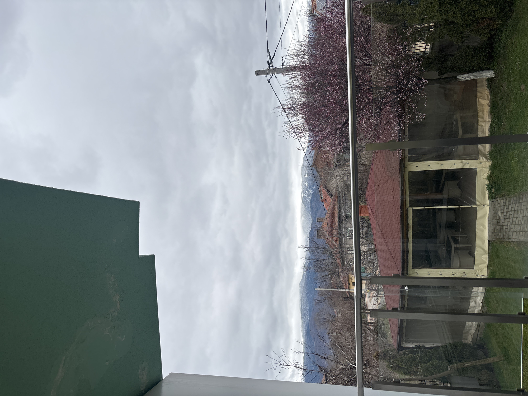 Elevated landscape view captured in Dolna Banya, Bulgaria