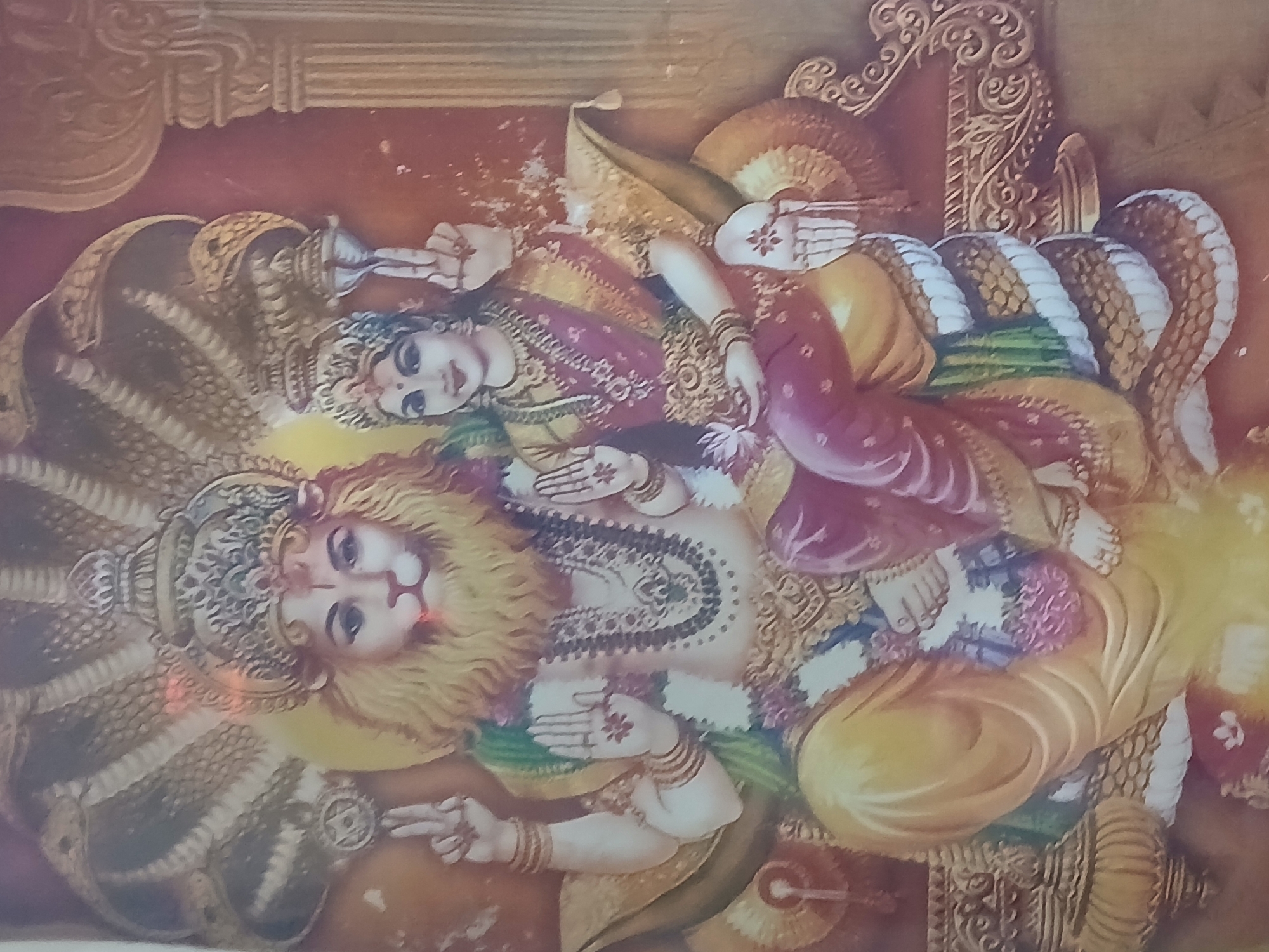 Mythological Narasimha artwork observed in Bengaluru