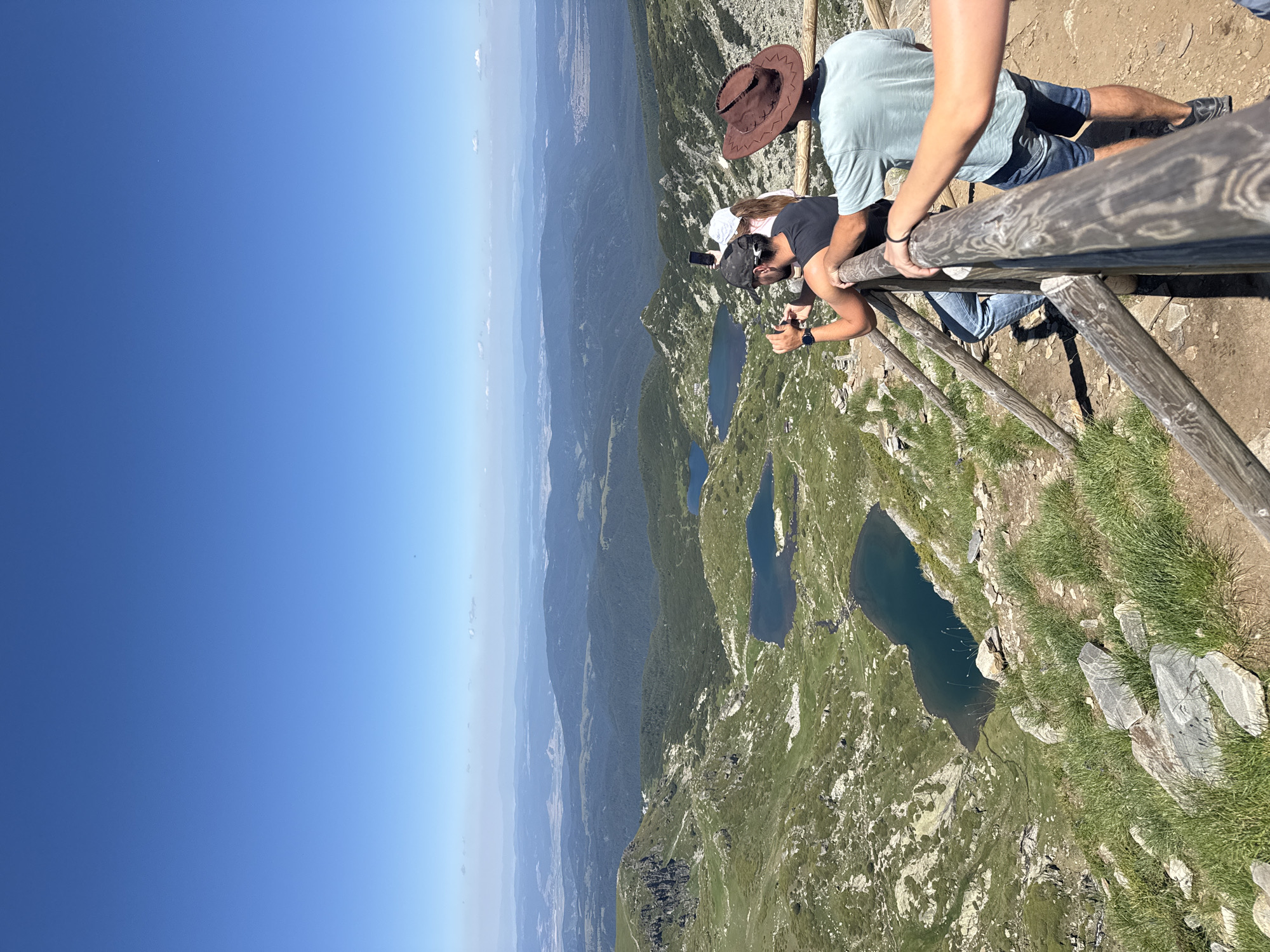 Overlooking the Seven Rila Lakes from a mountain viewpoint