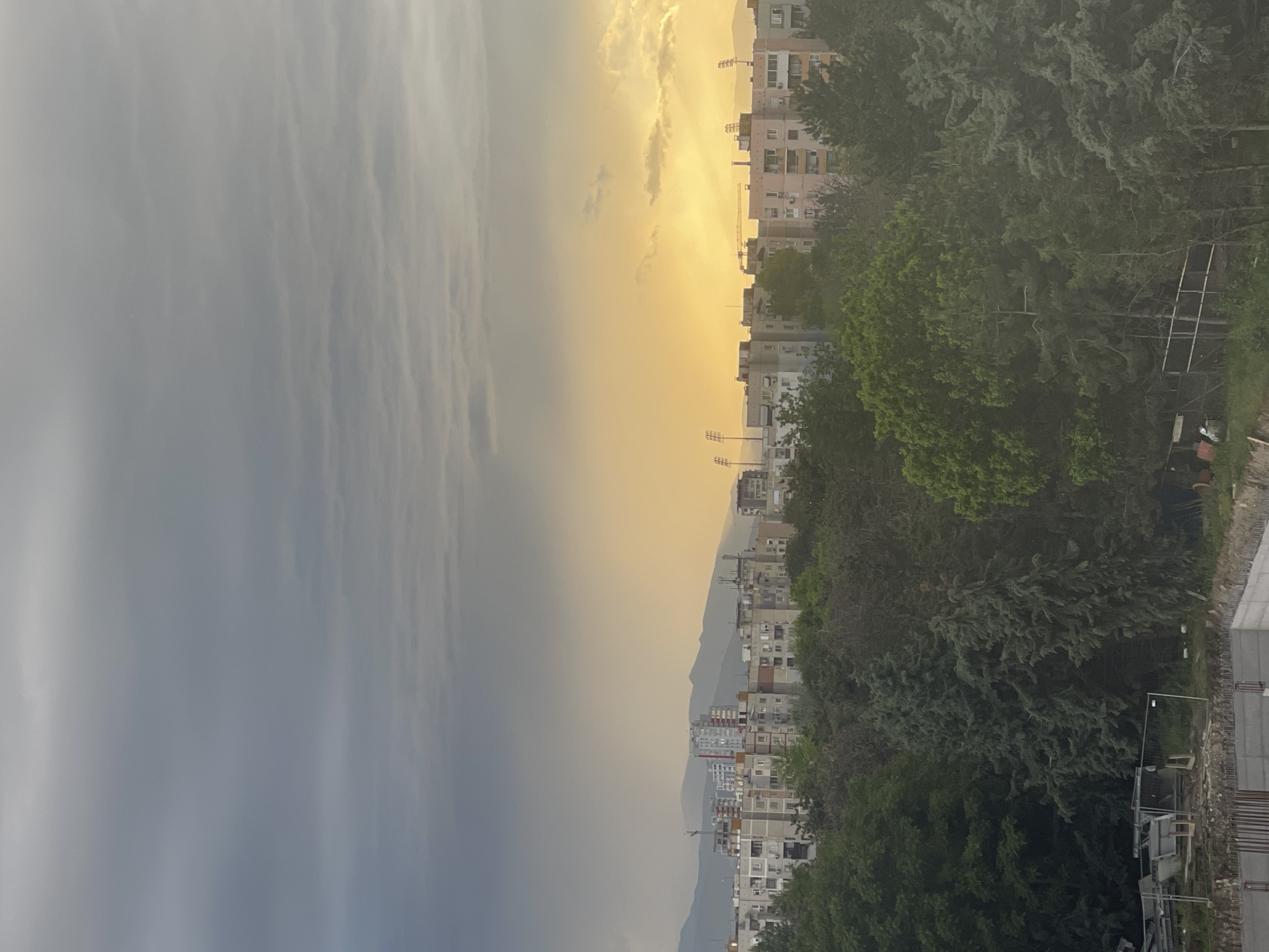 Construction activity and dramatic weather observed in Plovdiv
