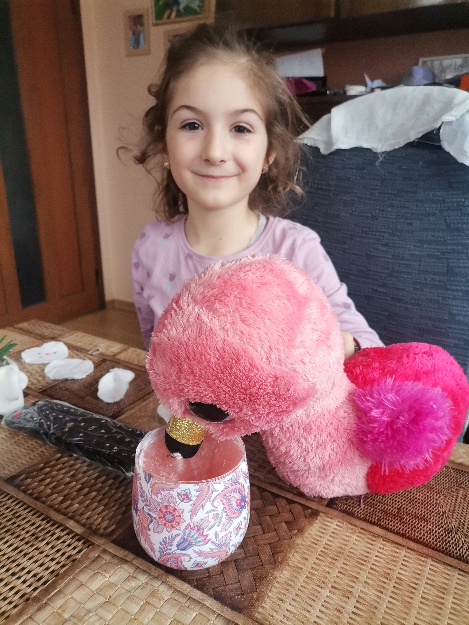 Children play with toys during indoor family time