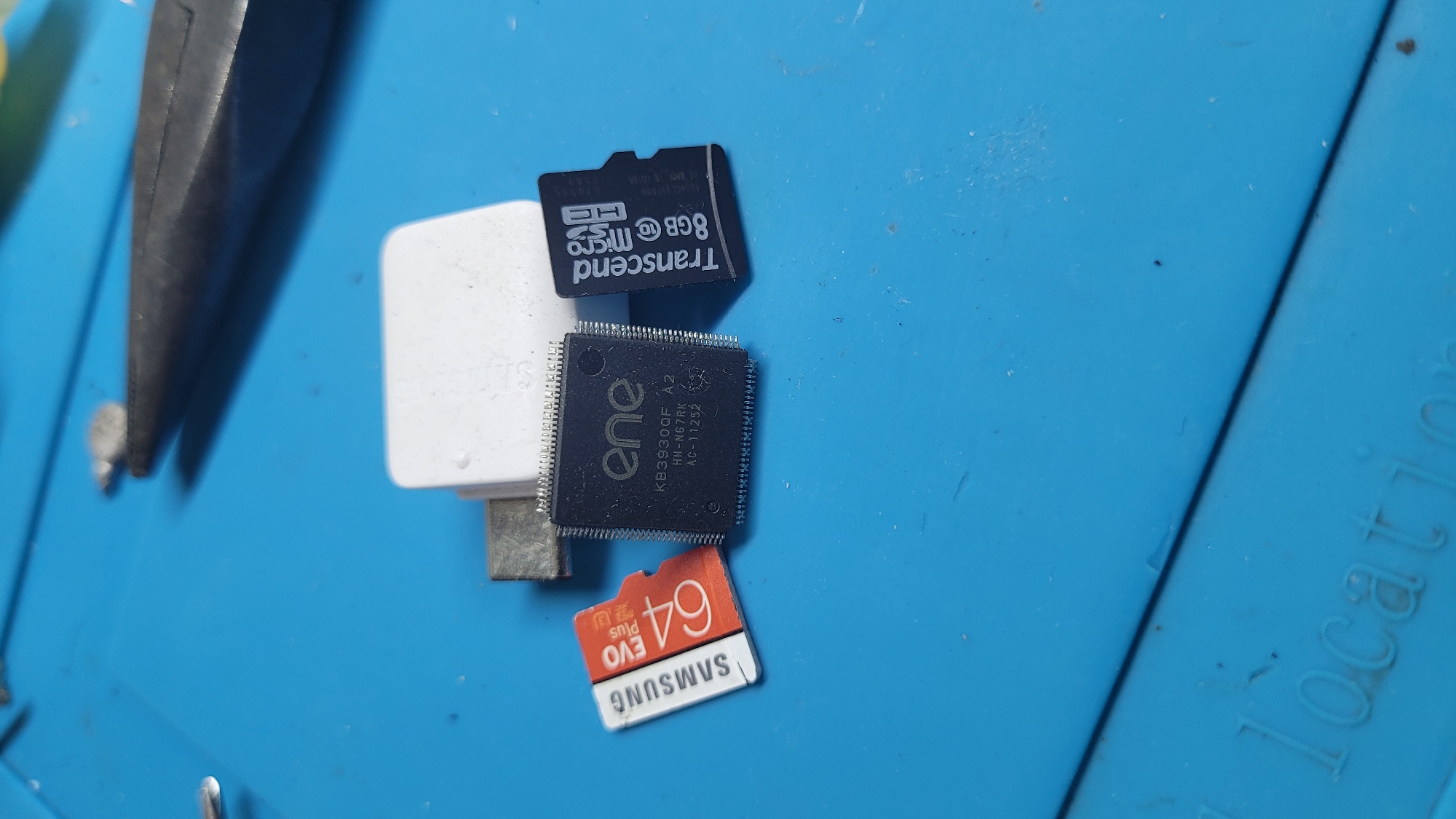Electronics teardown and circuit inspection on a workbench in Vitebsk