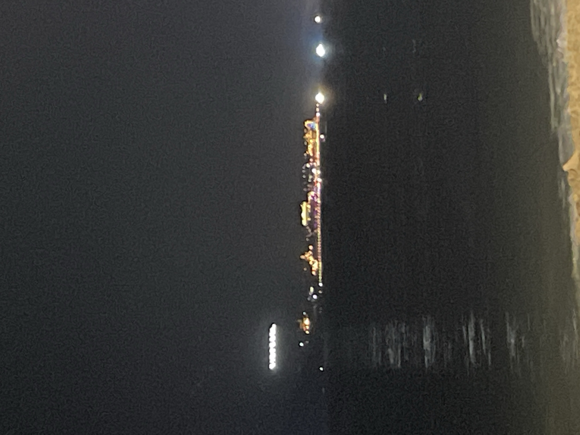 Nighttime coastal scenes captured in Nha Trang Ward, Vietnam