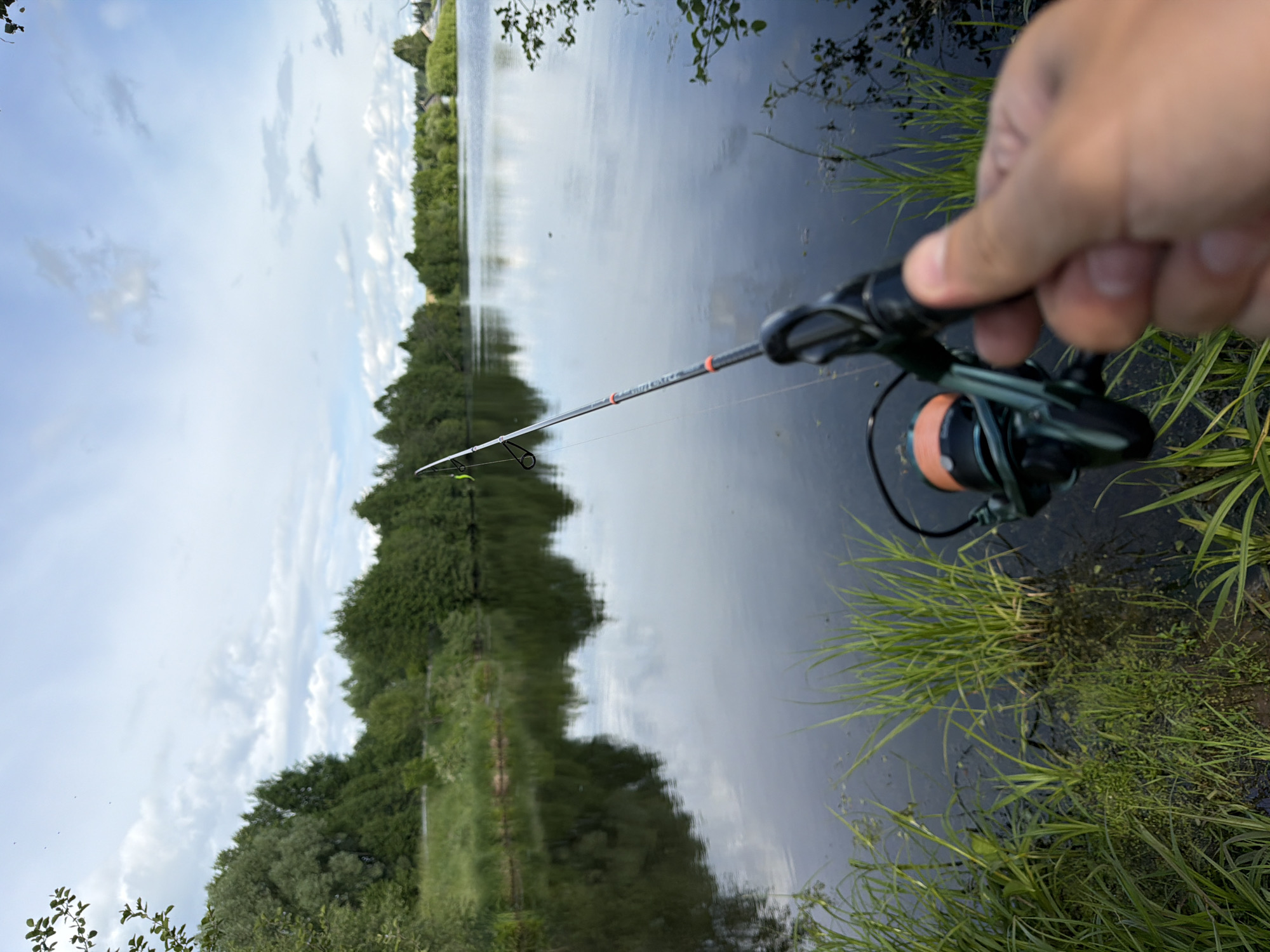 Afternoon fishing session captured in Stolyarovo, Russia