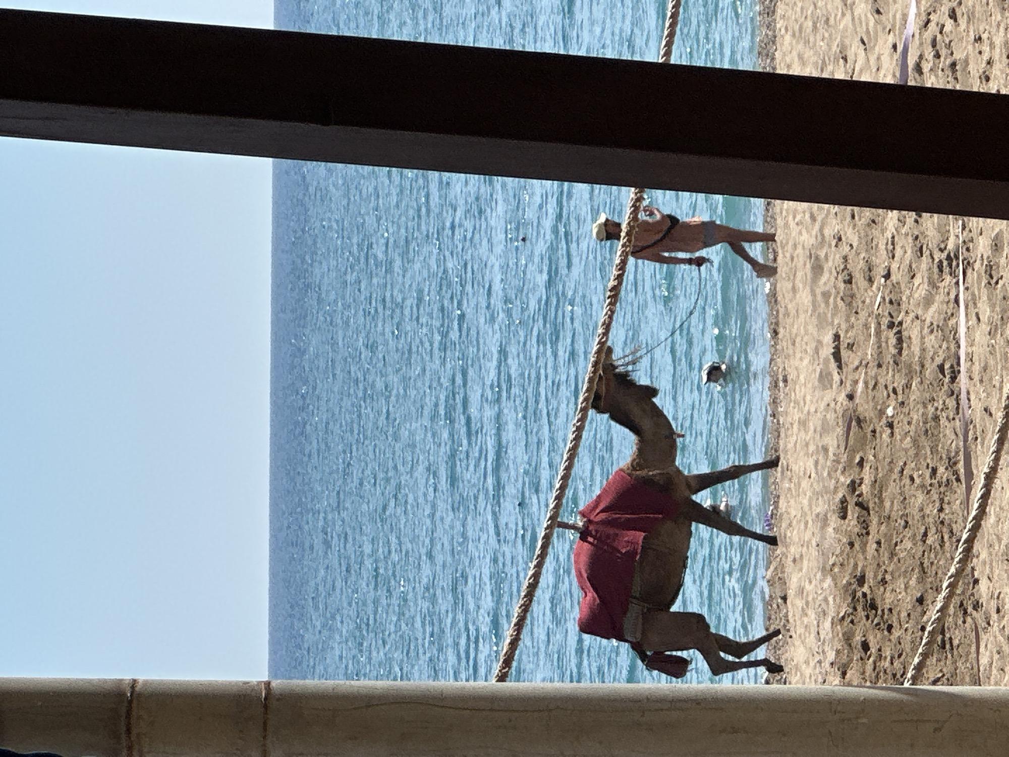 Coastal view observed from elevated position in Manavgat, Turkey