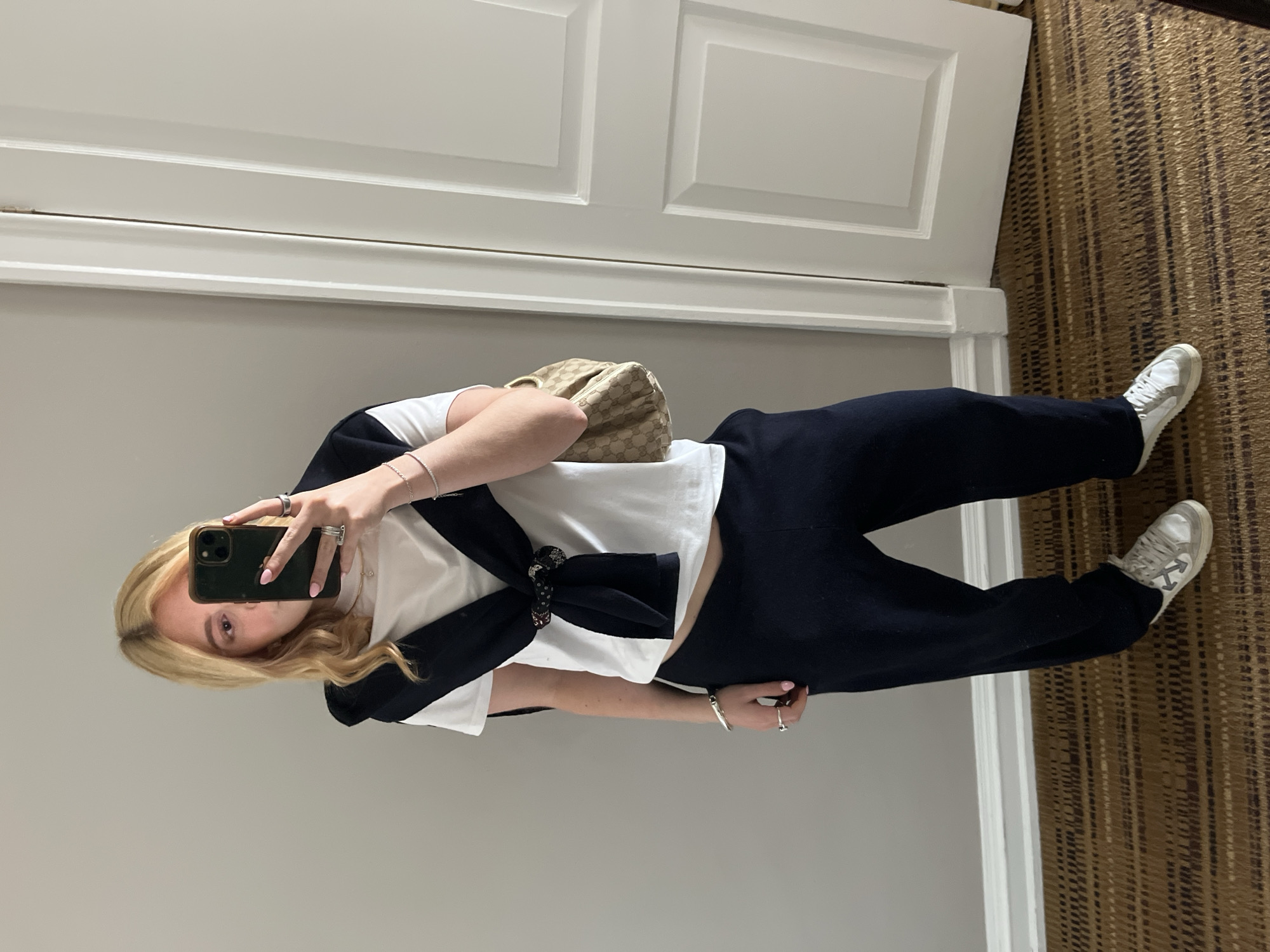 Blonde individual photographed in casual clothing in Johannesburg room