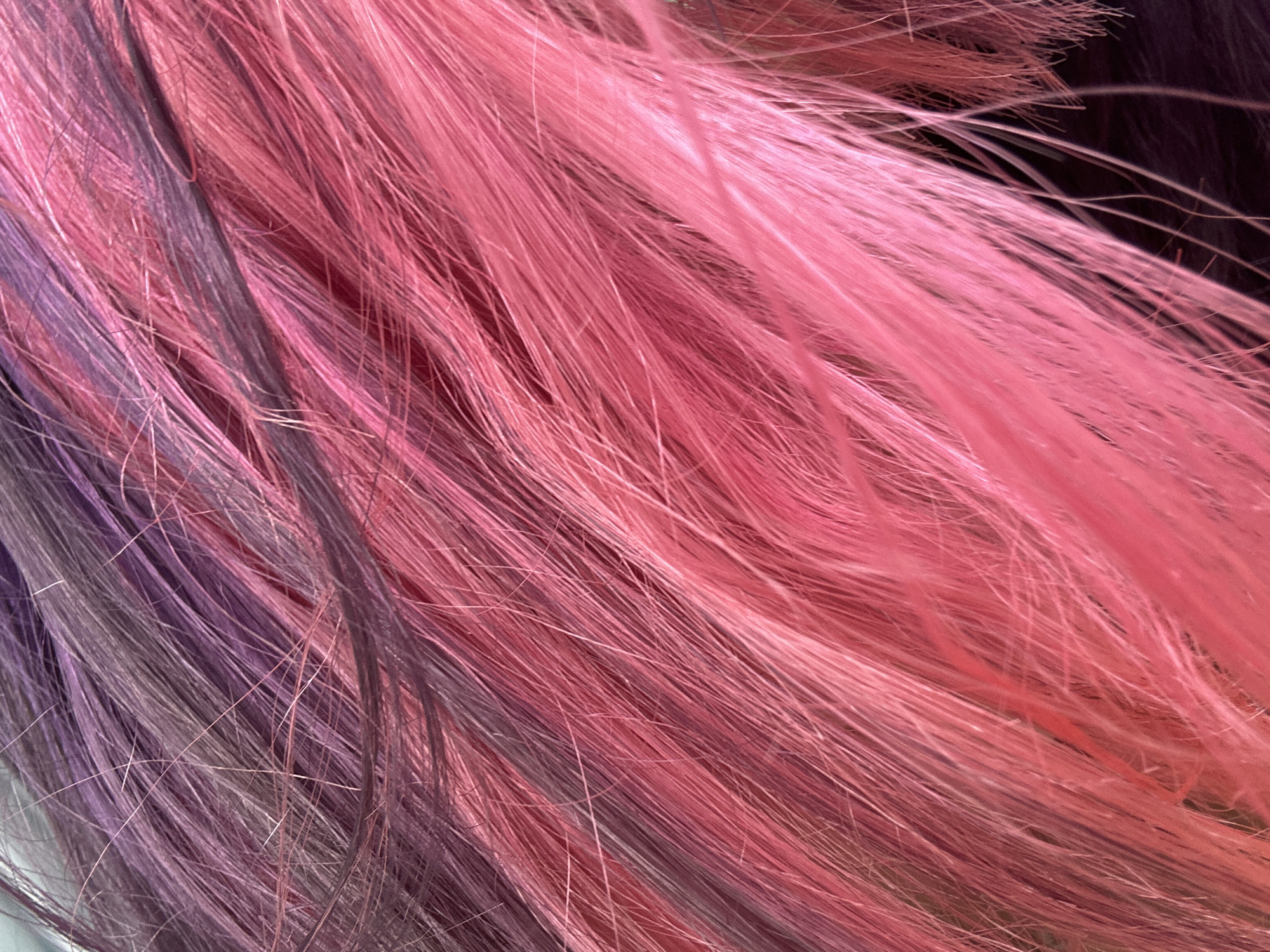 Bold dyed hair and dramatic eye makeup in Nha Trang