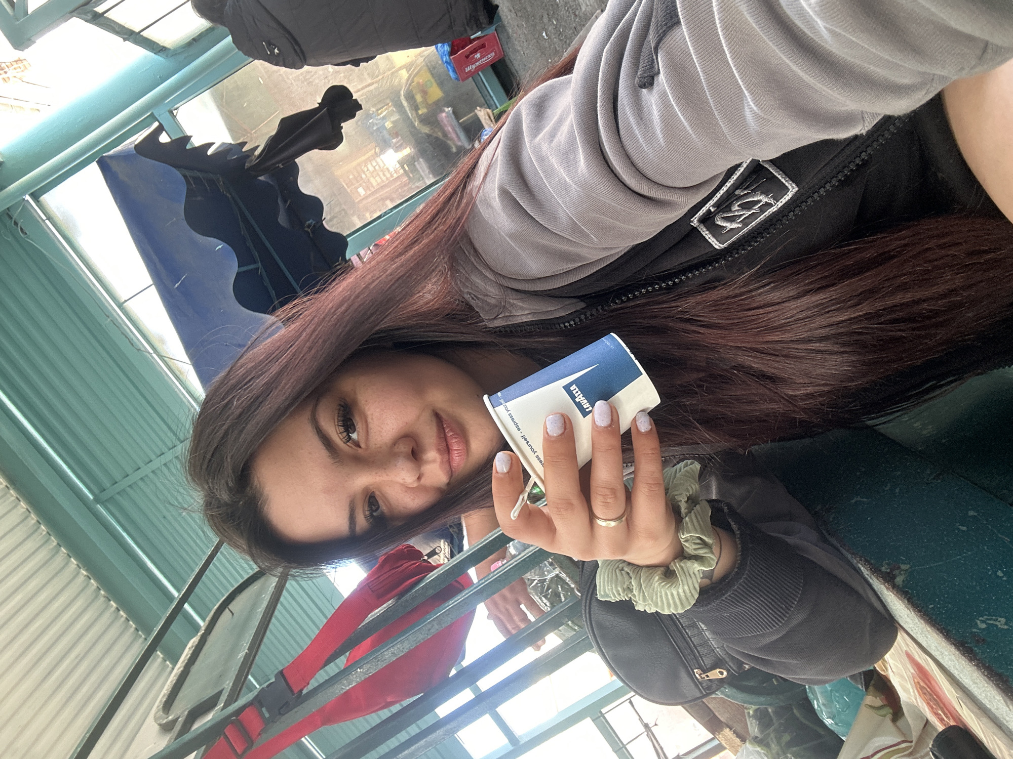 Morning selfies and fresh produce at a Sliven outdoor market