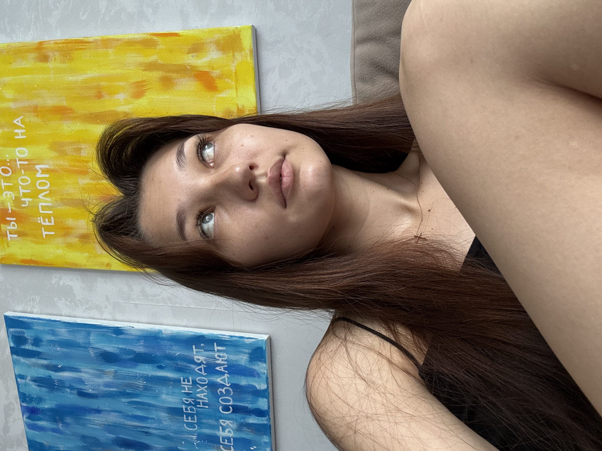 Casual apartment selfie session in Novokuznetsk, Russia