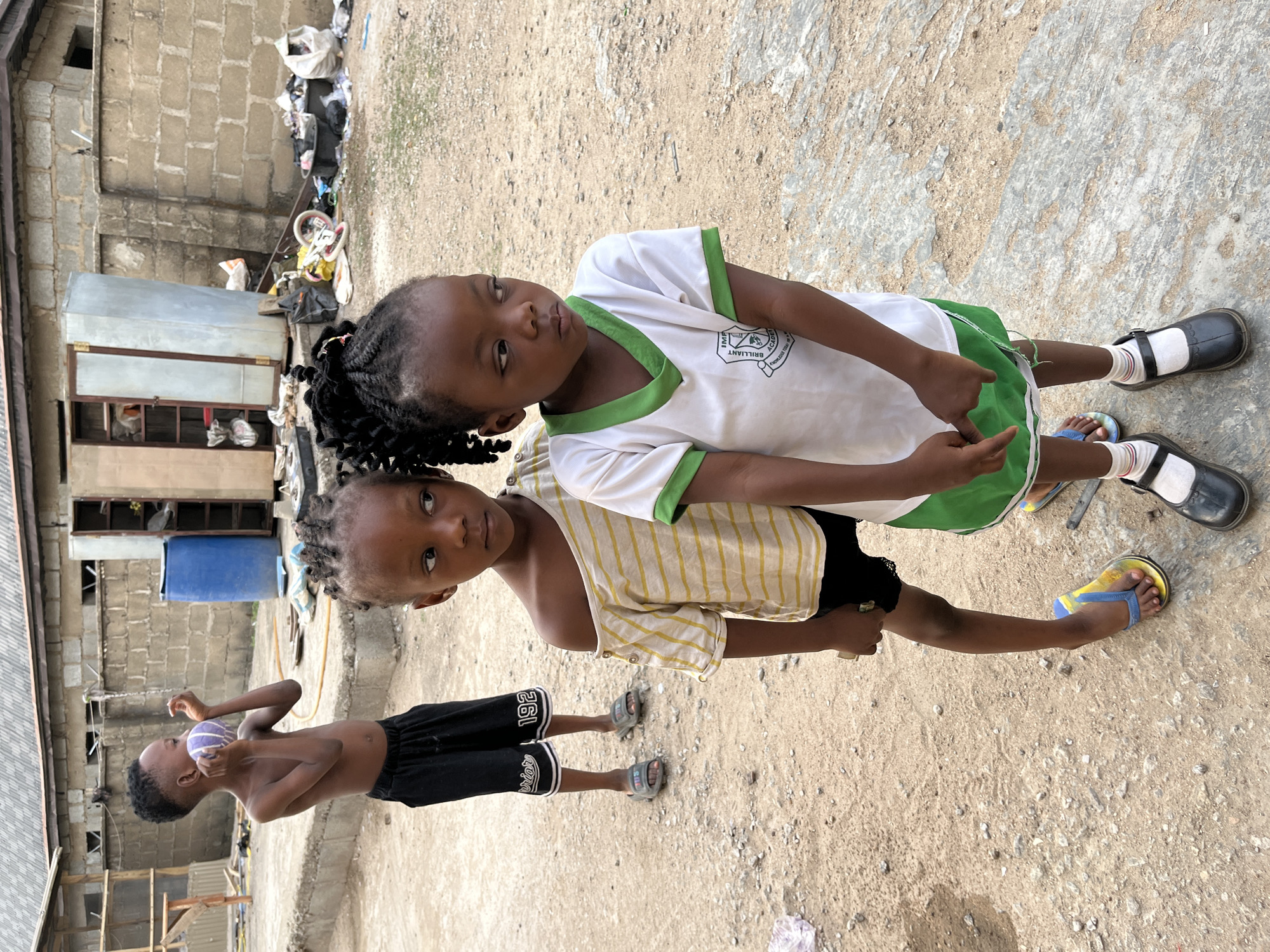 Morning family moments documented in Madalla, Nigeria community